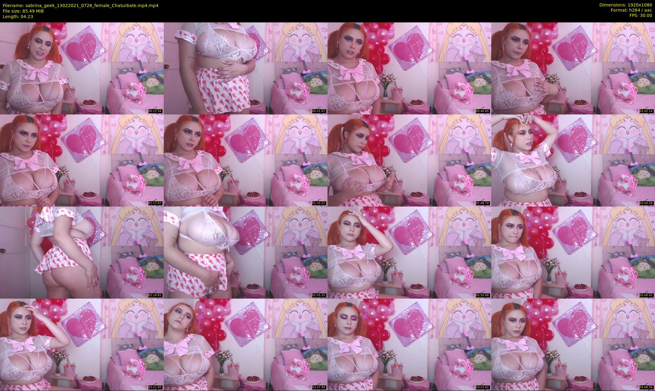 sabrina_geek — 5 minute Chaturbate female cam show recording, 1080p, Feb 13, 2021
