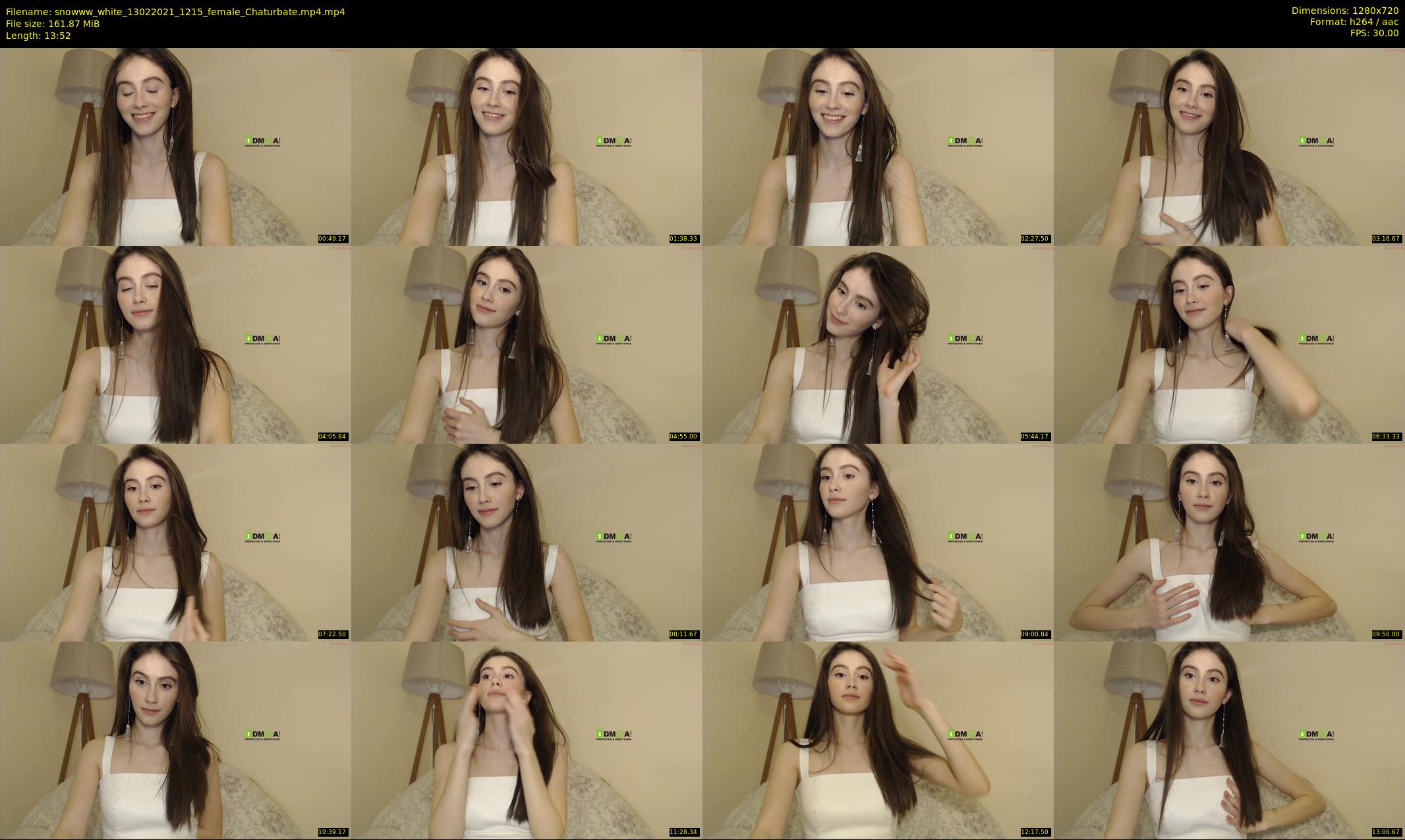 snowww_white — 14 minute Chaturbate female cam show recording, 720p, Feb 13, 2021
