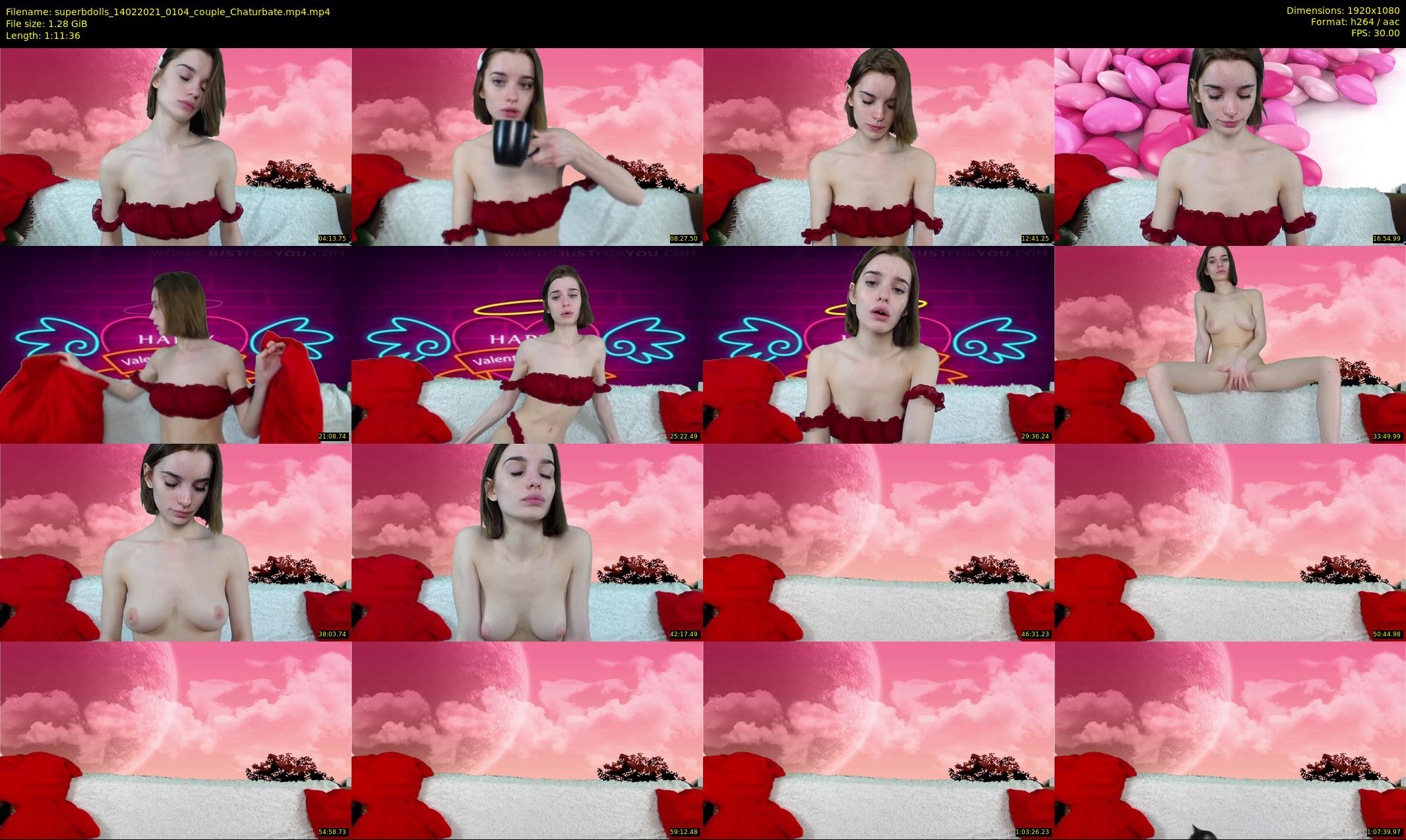 superbdolls — 72 minute Chaturbate couple cam show recording, 1080p, Feb 14, 2021