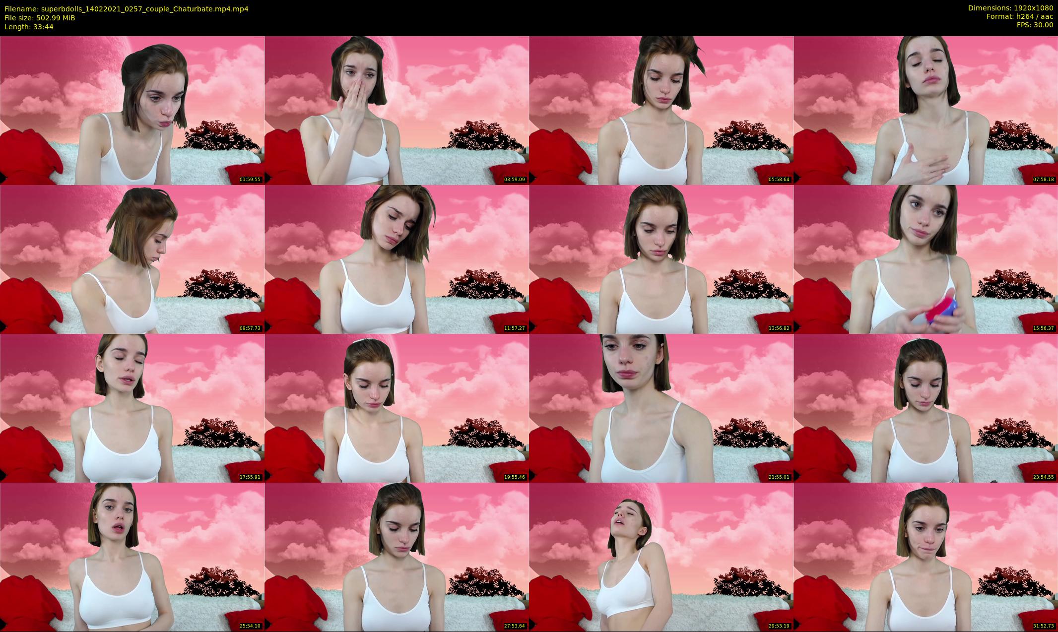 superbdolls — 34 minute Chaturbate couple cam show recording, 1080p, Feb 14, 2021