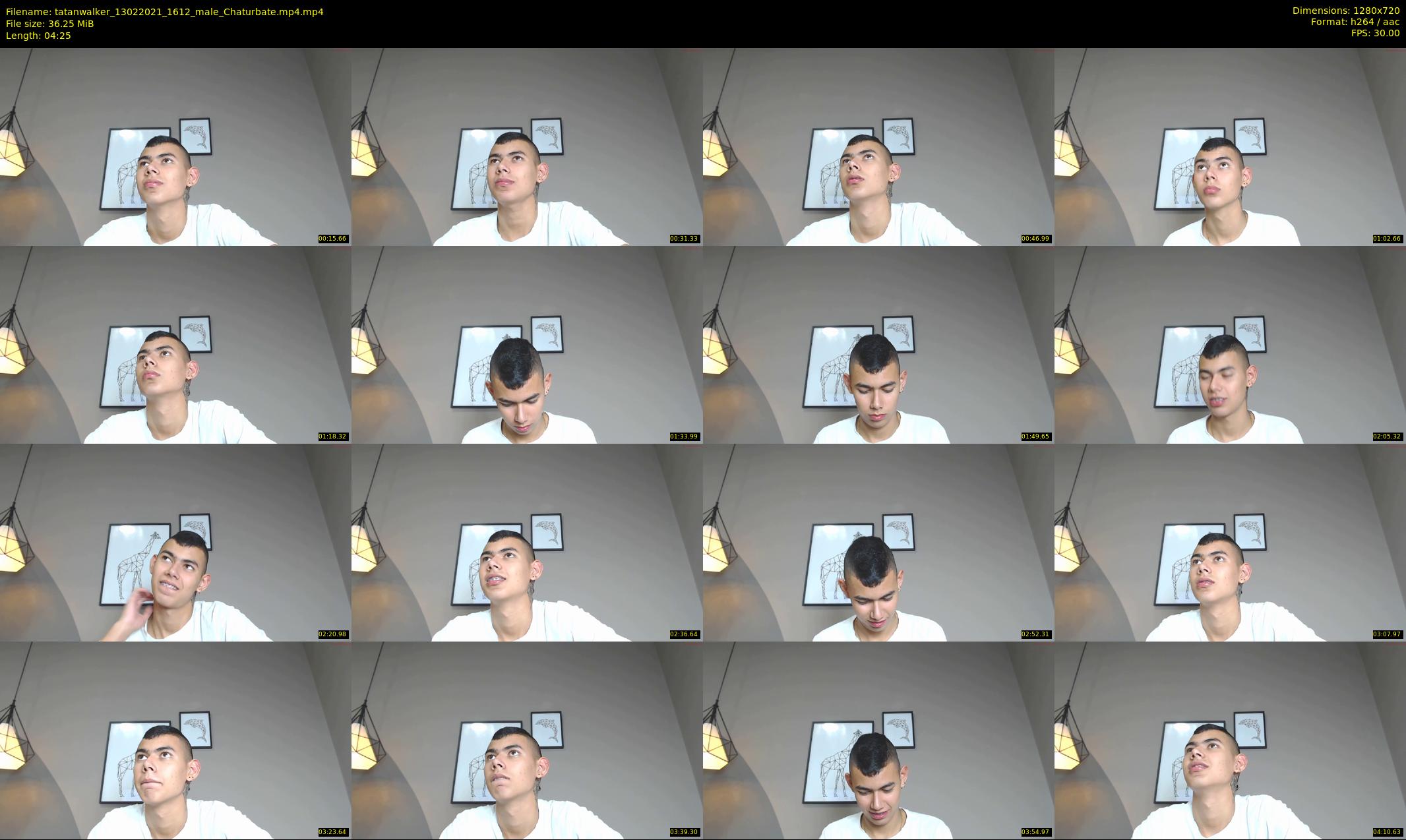 tatanwalker — 5 minute Chaturbate male cam show recording, 720p, Feb 13, 2021