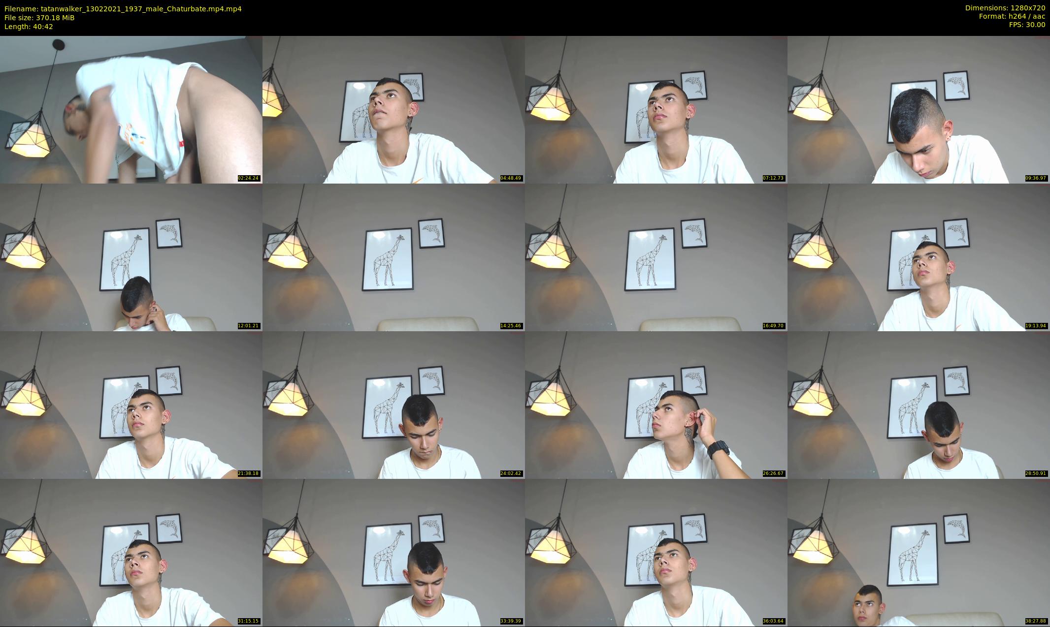 tatanwalker — 41 minute Chaturbate male cam show recording, 720p, Feb 13, 2021