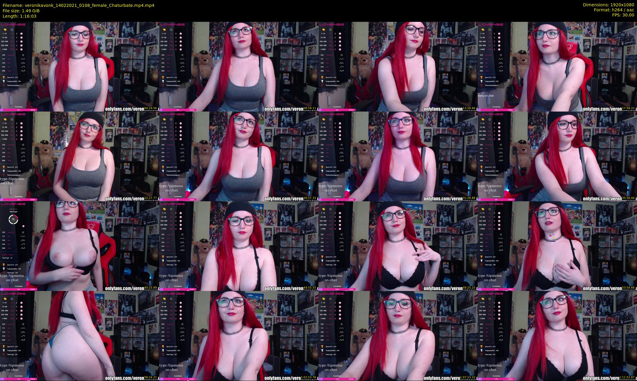 veronikavonk — 77 minute Chaturbate female cam show recording, 1080p, Feb 14, 2021