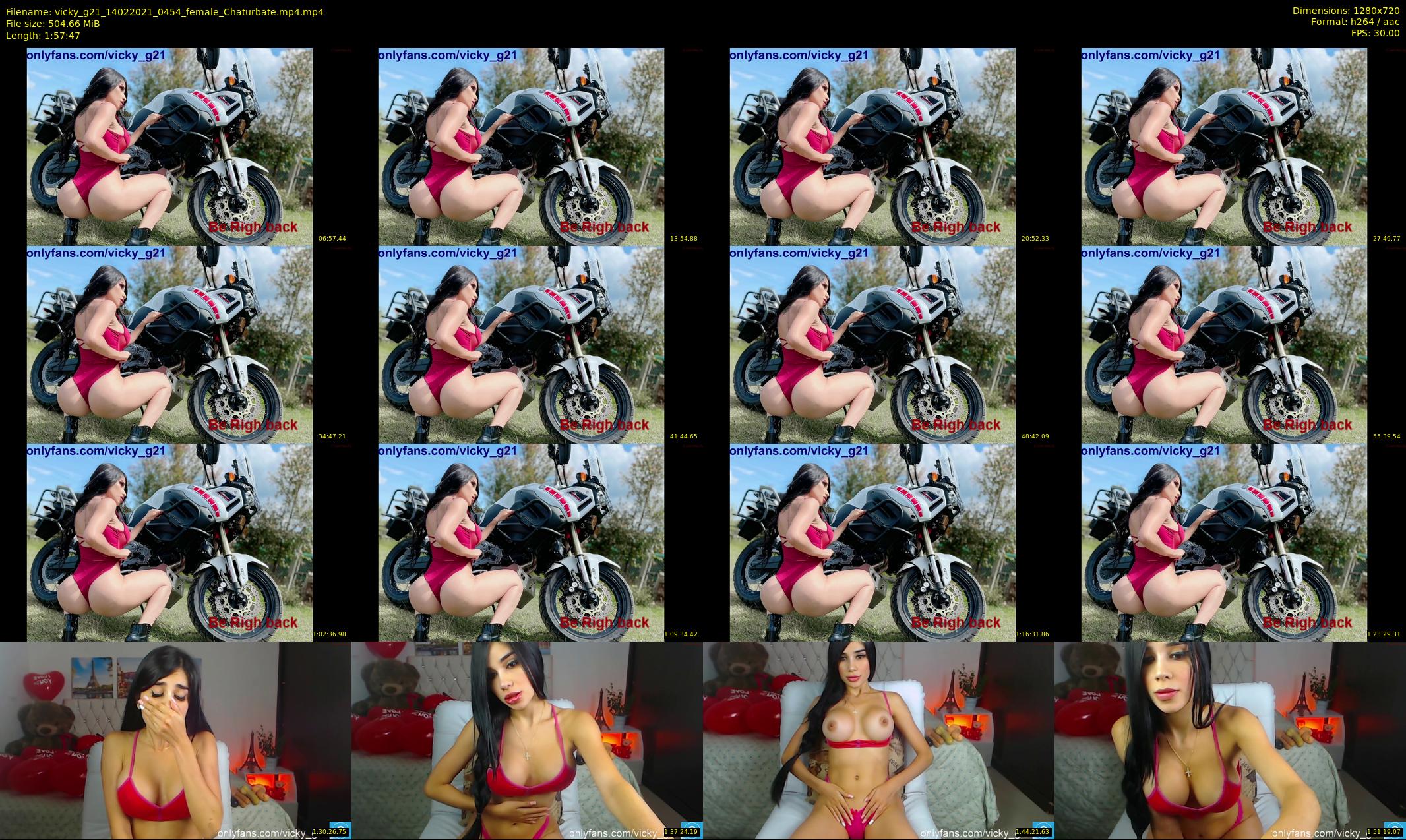 vicky_g21 — 118 minute Chaturbate female cam show recording, 720p, Feb 14, 2021