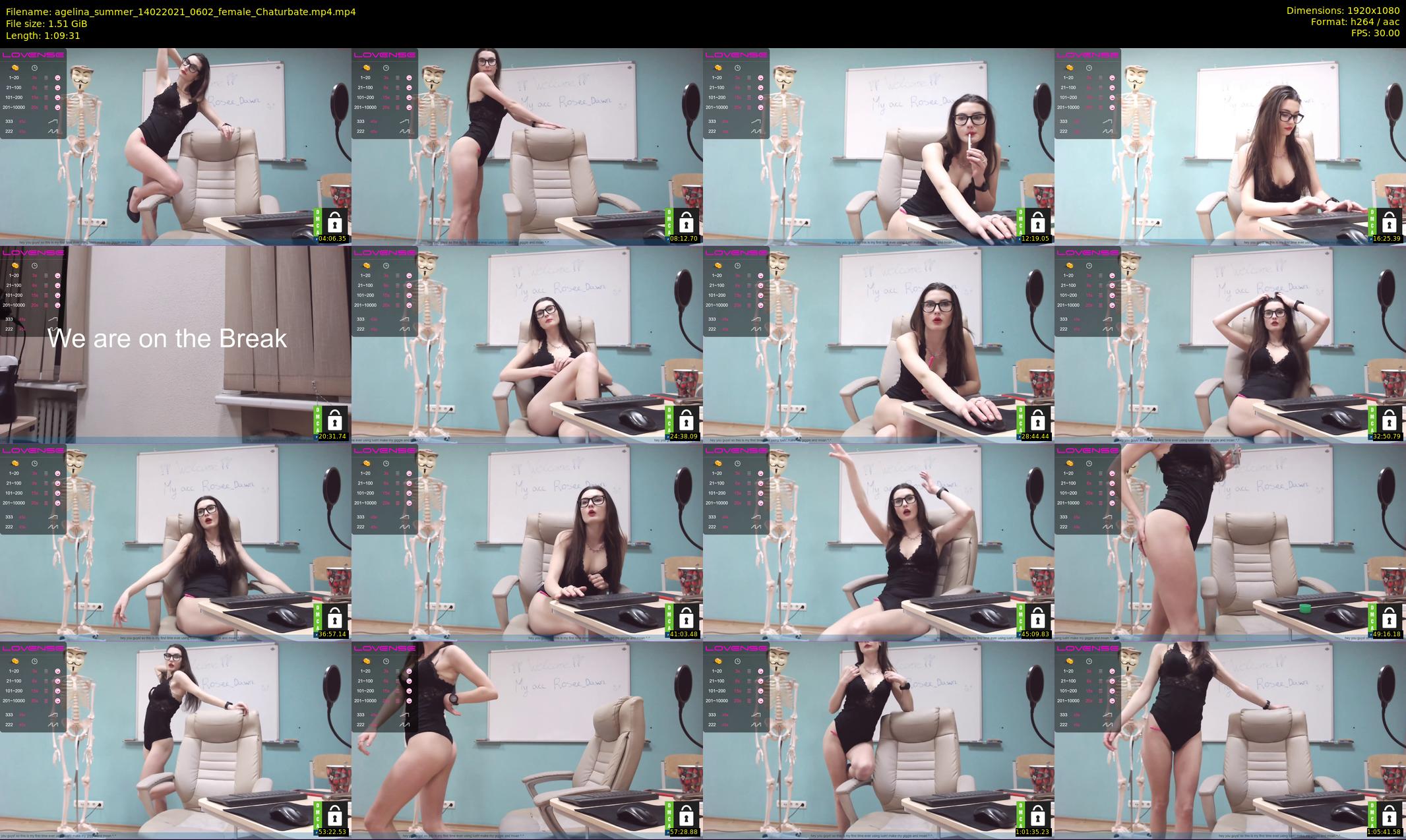 agelina_summer — 70 minute Chaturbate female cam show recording, 1080p, Feb 14, 2021