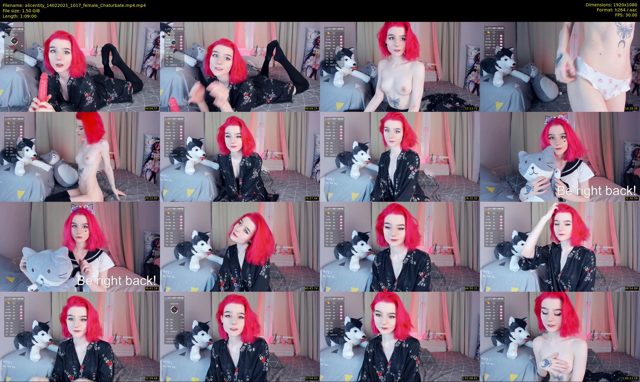 alicentity — 69 minute Chaturbate female cam show recording, 1080p, Feb 14, 2021