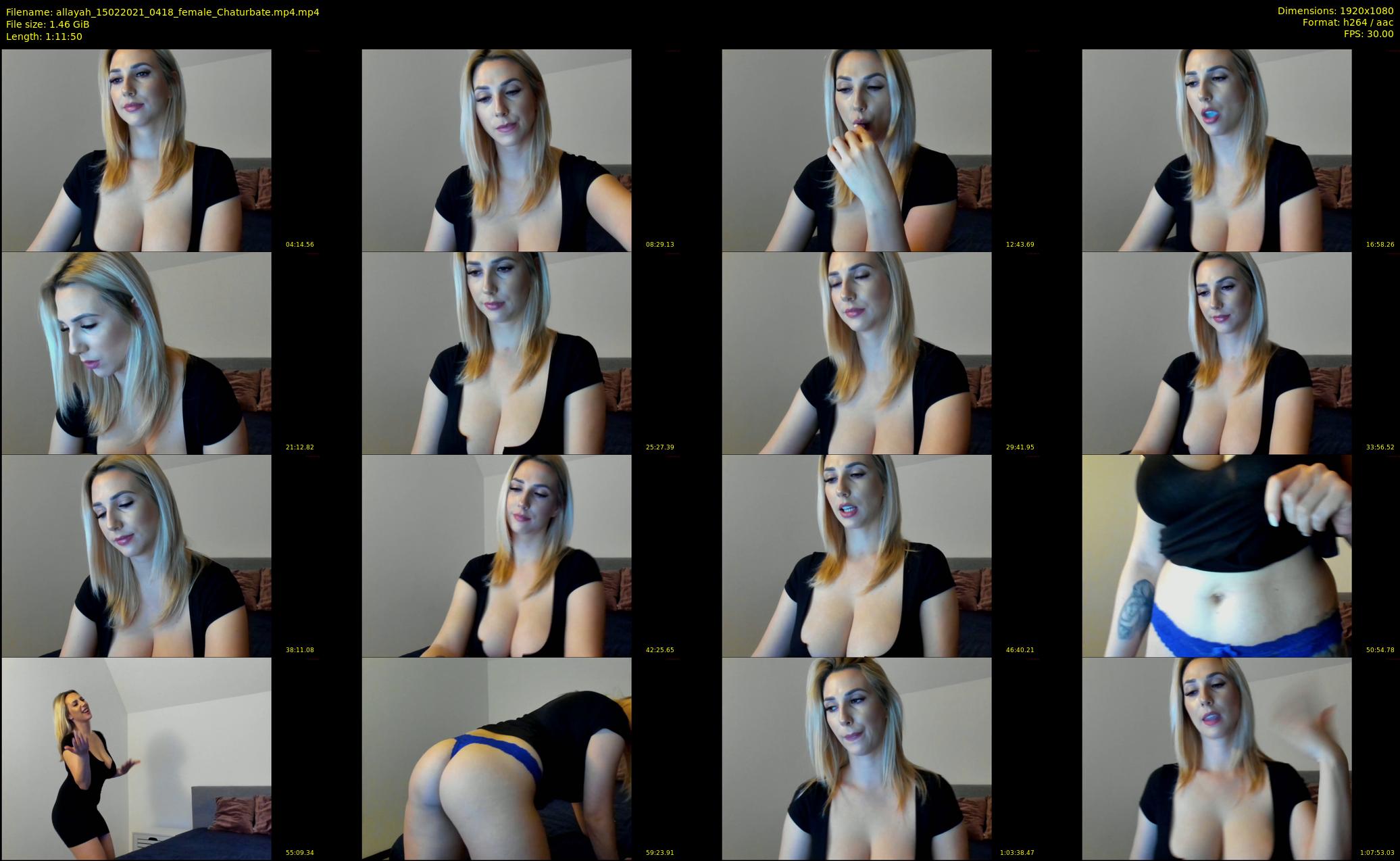 allayah — 72 minute Chaturbate female cam show recording, 1080p, Feb 15, 2021