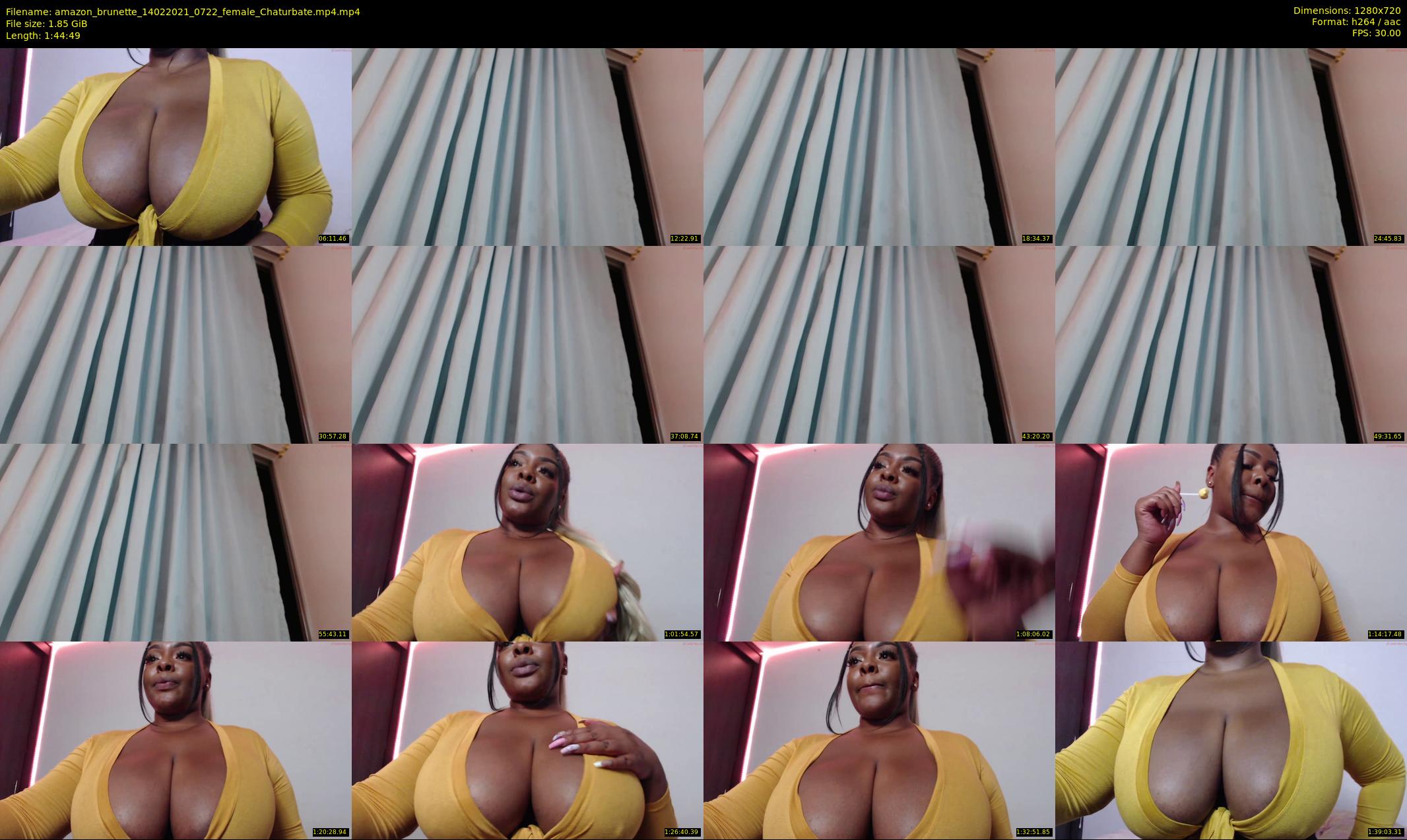 amazon_brunette — 105 minute Chaturbate female cam show recording, 720p, Feb 14, 2021
