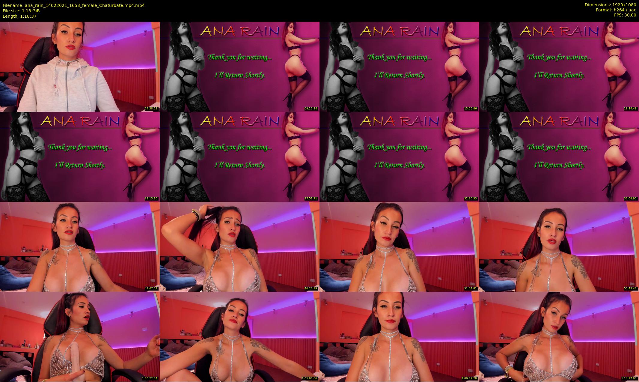 ana_rain — 79 minute Chaturbate female cam show recording, 1080p, Feb 14, 2021
