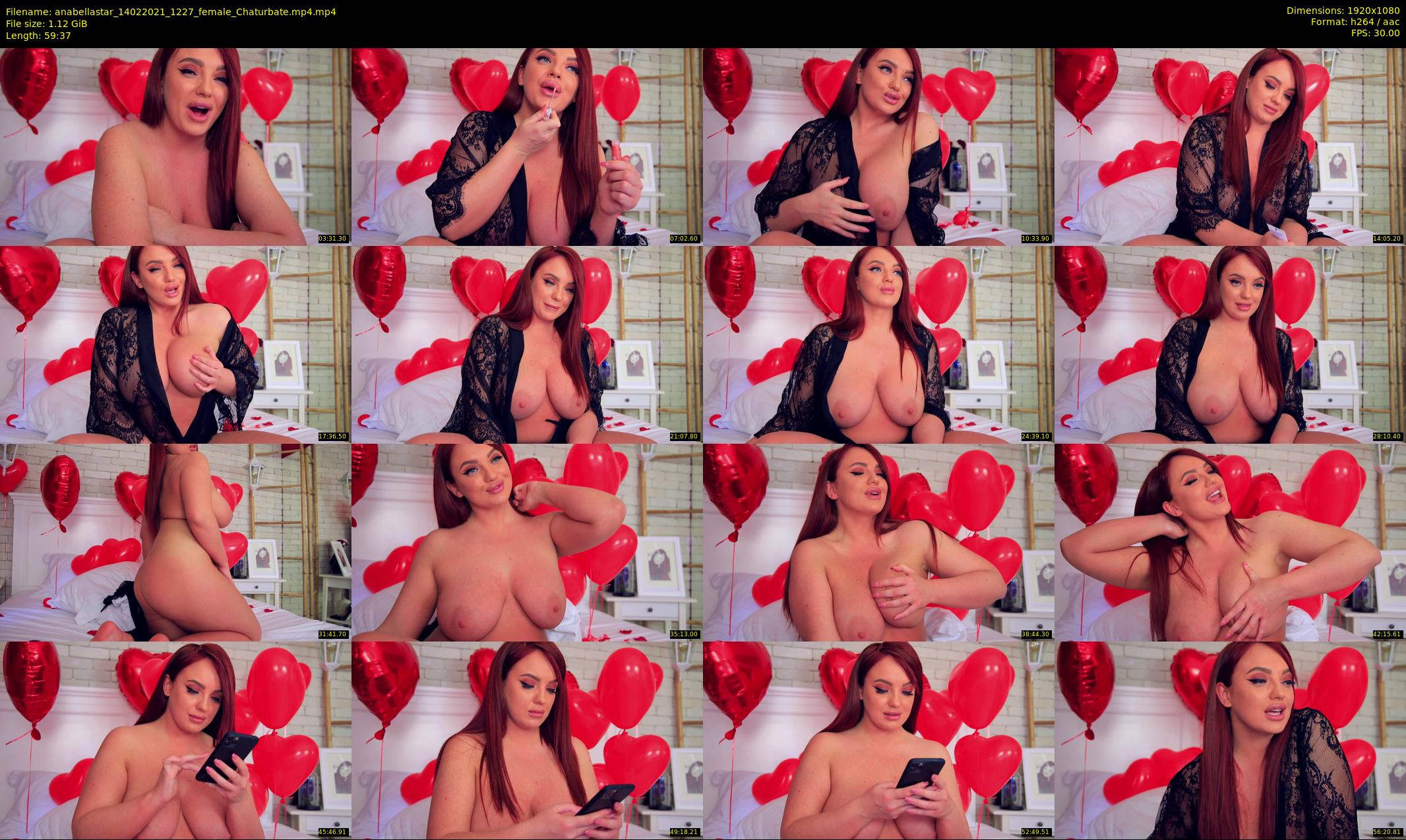 anabellastar — 60 minute Chaturbate female cam show recording, 1080p, Feb 14, 2021
