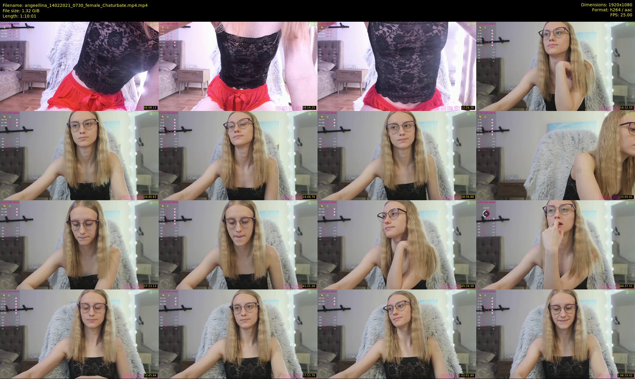 angeellina — 71 minute Chaturbate female cam show recording, 1080p, Feb 14, 2021