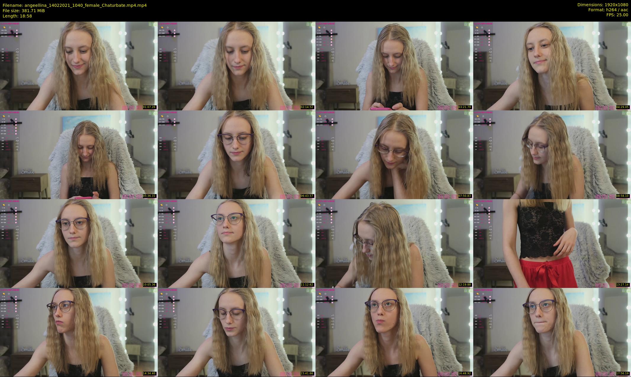 angeellina — 19 minute Chaturbate female cam show recording, 1080p, Feb 14, 2021