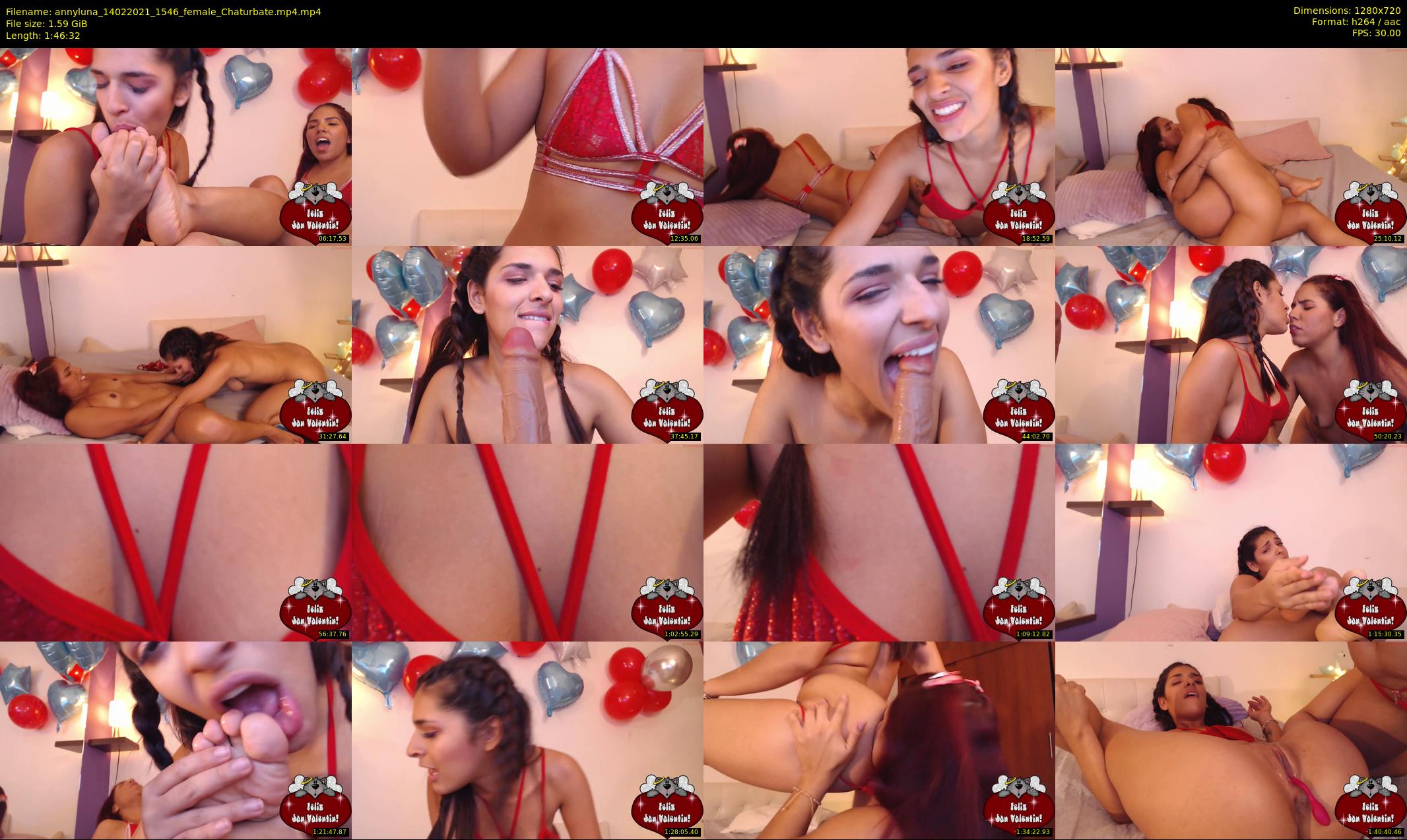 annyluna — 107 minute Chaturbate female cam show recording, 720p, Feb 14, 2021