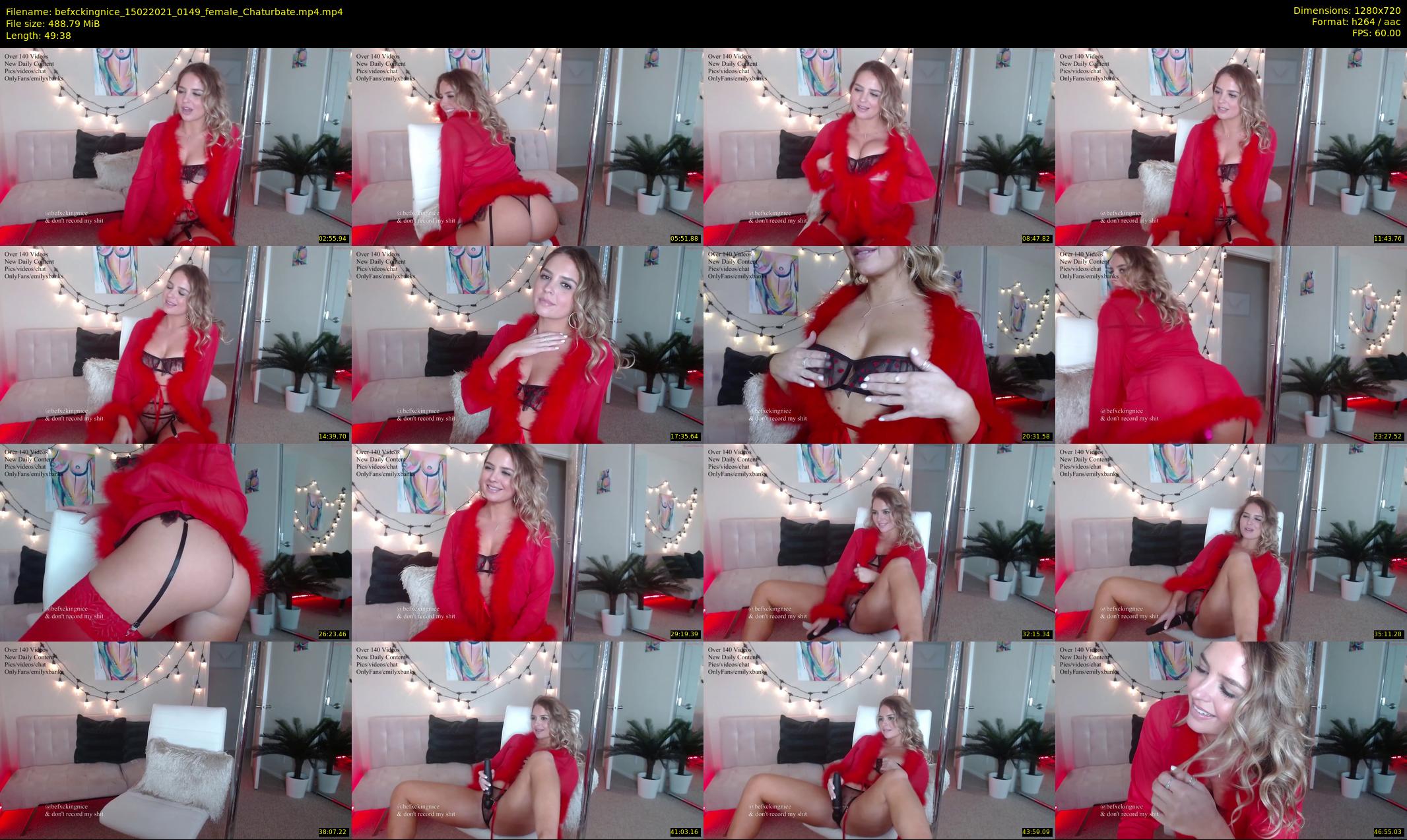 befxckingnice — 50 minute Chaturbate female cam show recording, 720p, Feb 15, 2021