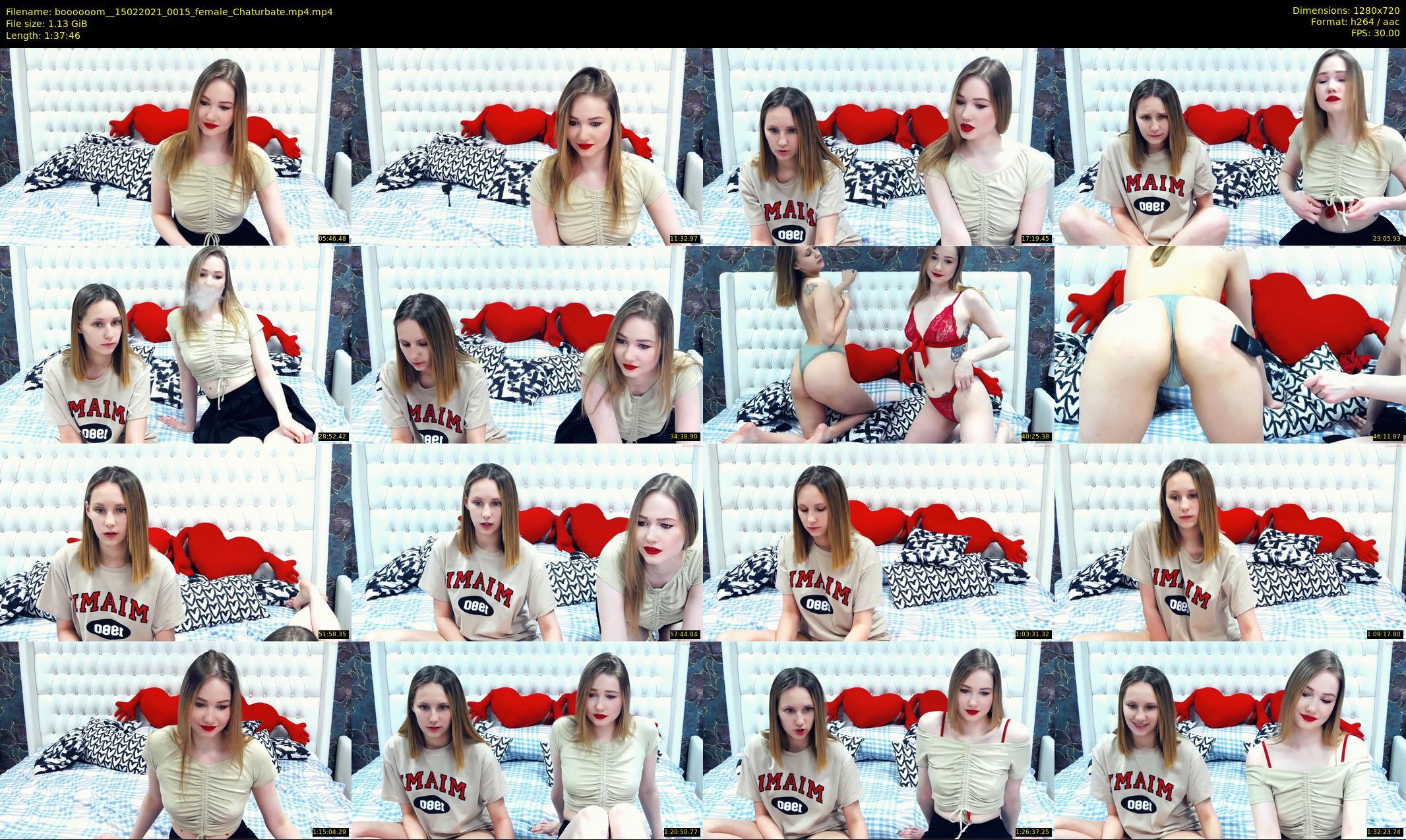 boooooom_ — 98 minute Chaturbate female cam show recording, 720p, Feb 15, 2021