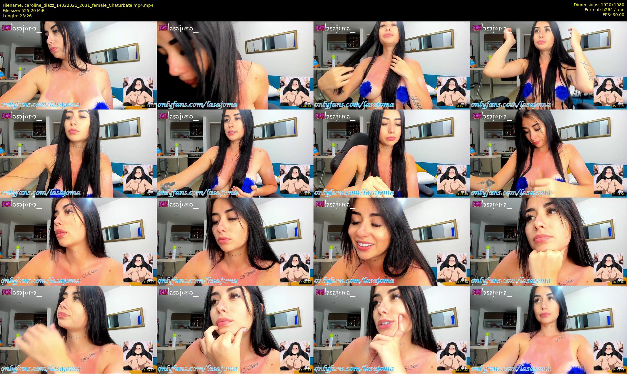 caroline_diazz — 24 minute Chaturbate female cam show recording, 1080p, Feb 14, 2021