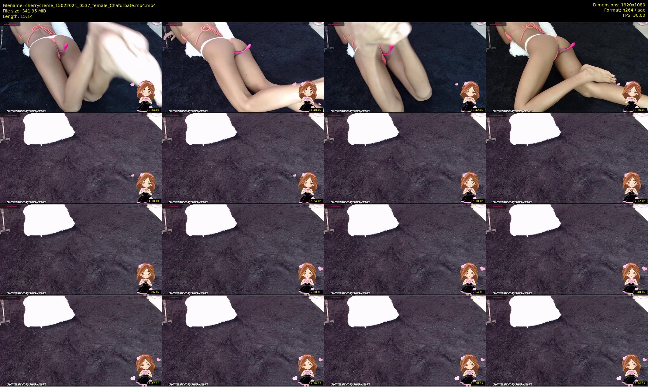 cherrycreme — 16 minute Chaturbate female cam show recording, 1080p, Feb 15, 2021