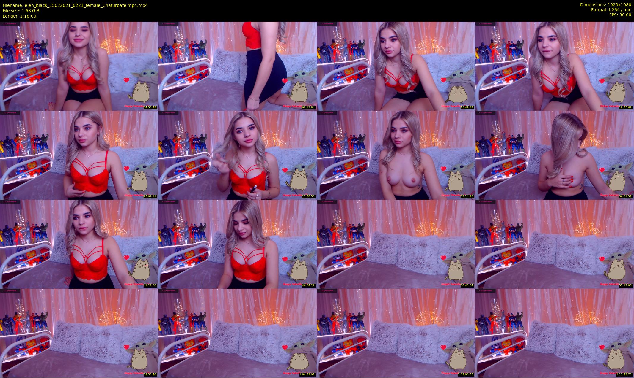 elen_black — 78 minute Chaturbate female cam show recording, 1080p, Feb 15, 2021