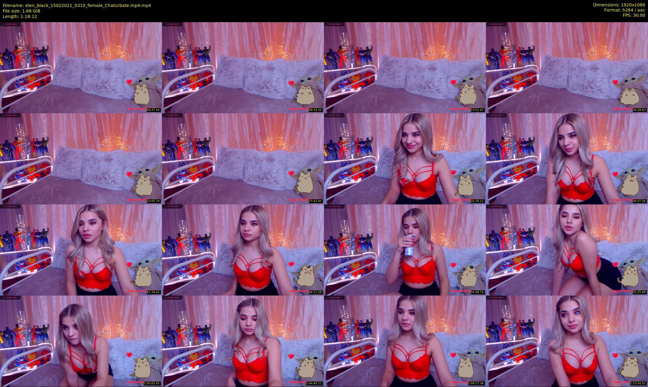 elen_black — 79 minute Chaturbate female cam show recording, 1080p, Feb 15, 2021