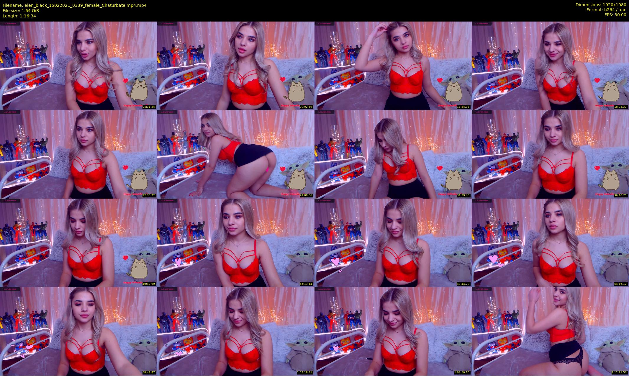 elen_black — 77 minute Chaturbate female cam show recording, 1080p, Feb 15, 2021