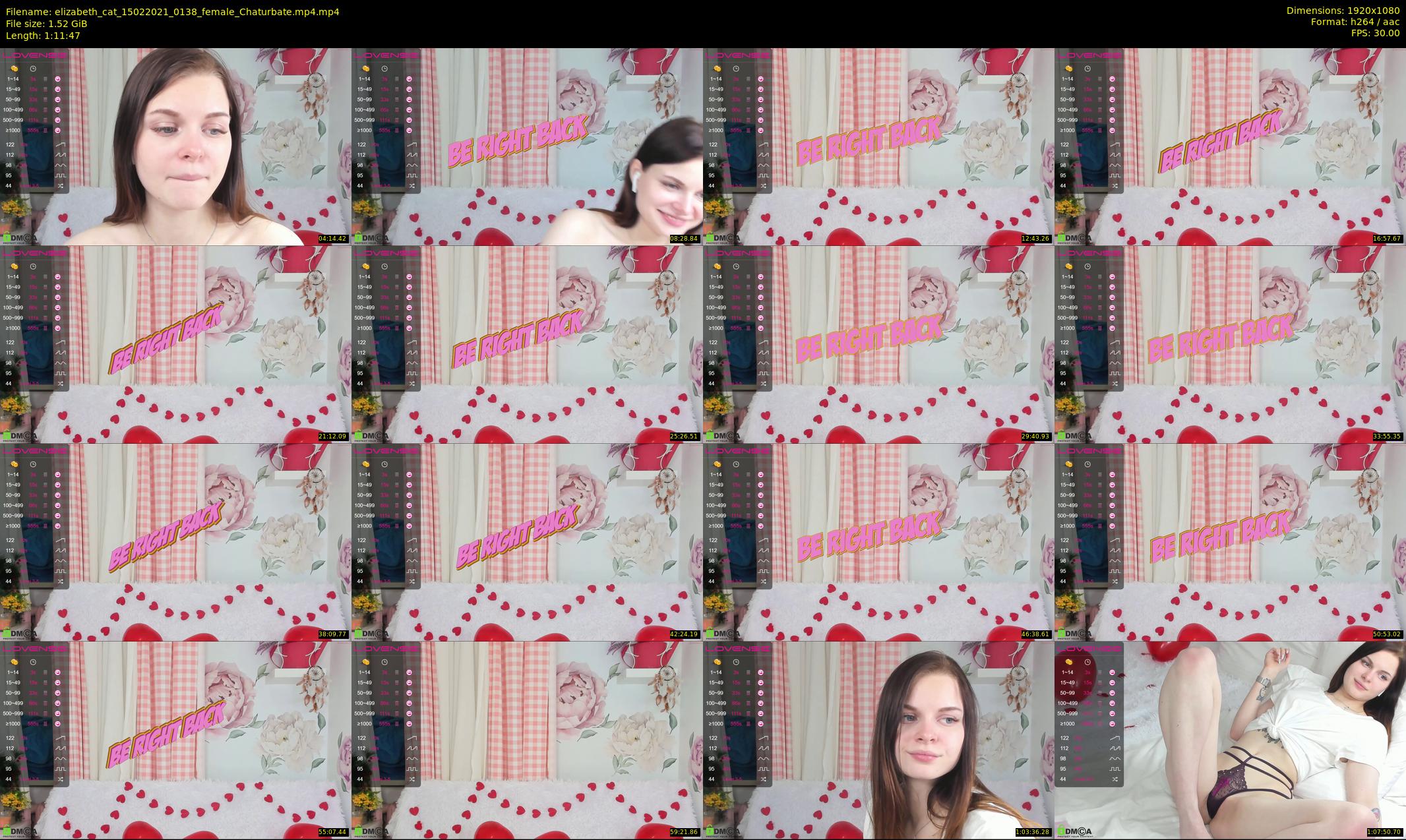 elizabeth_cat — 72 minute Chaturbate female cam show recording, 1080p, Feb 15, 2021