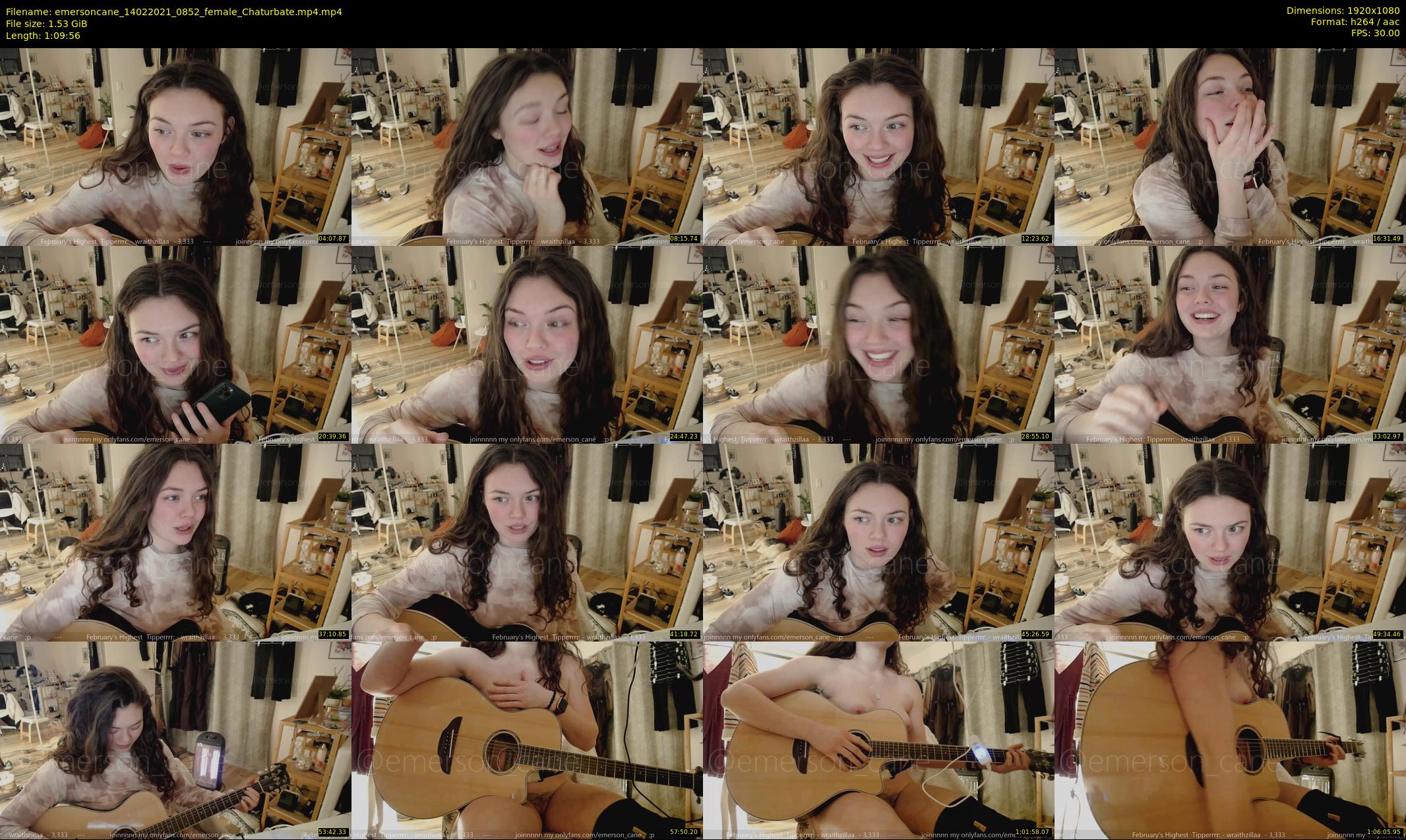 emersoncane — 70 minute Chaturbate female cam show recording, 1080p, Feb 14, 2021