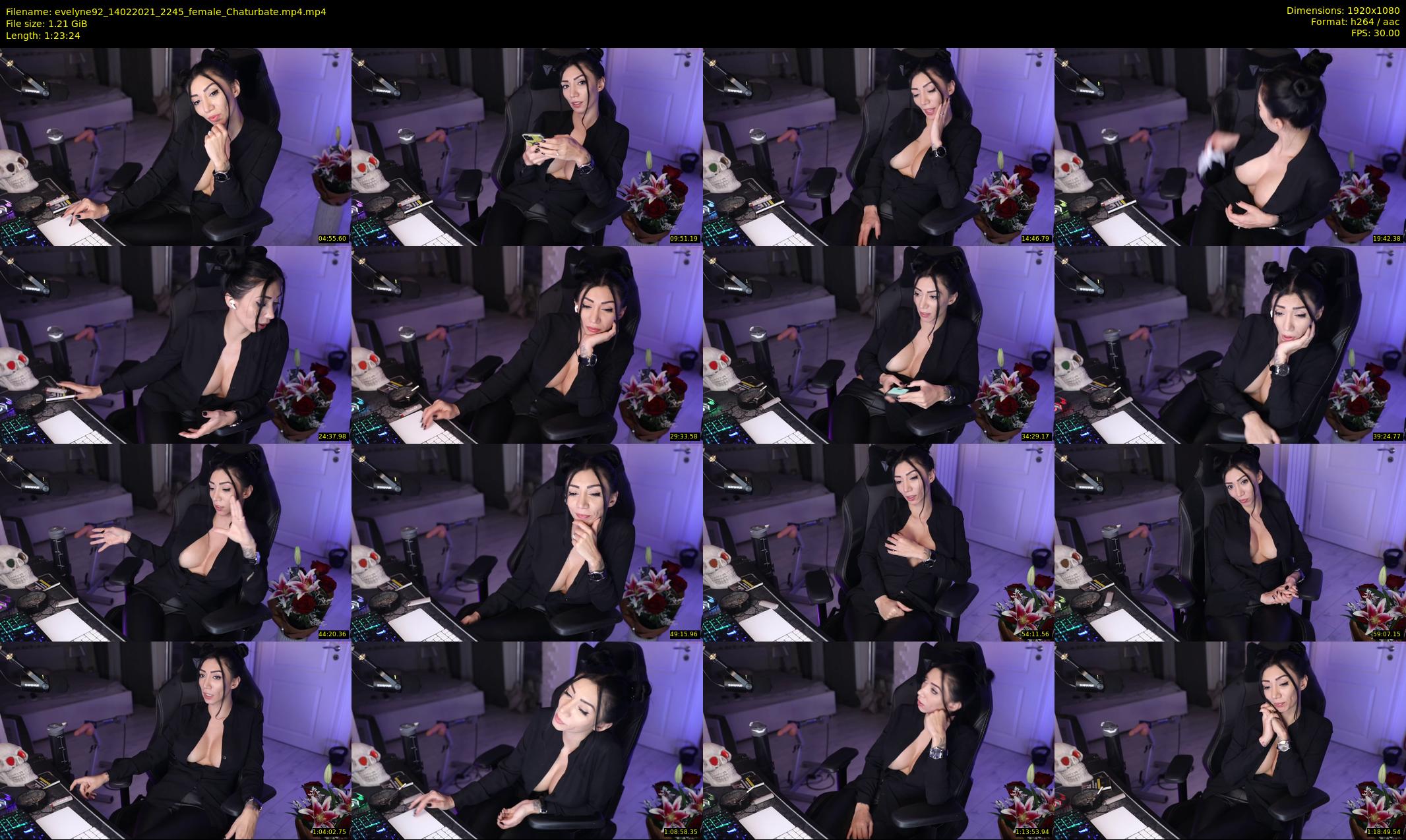 evelyne92 — 84 minute Chaturbate female cam show recording, 1080p, Feb 14, 2021