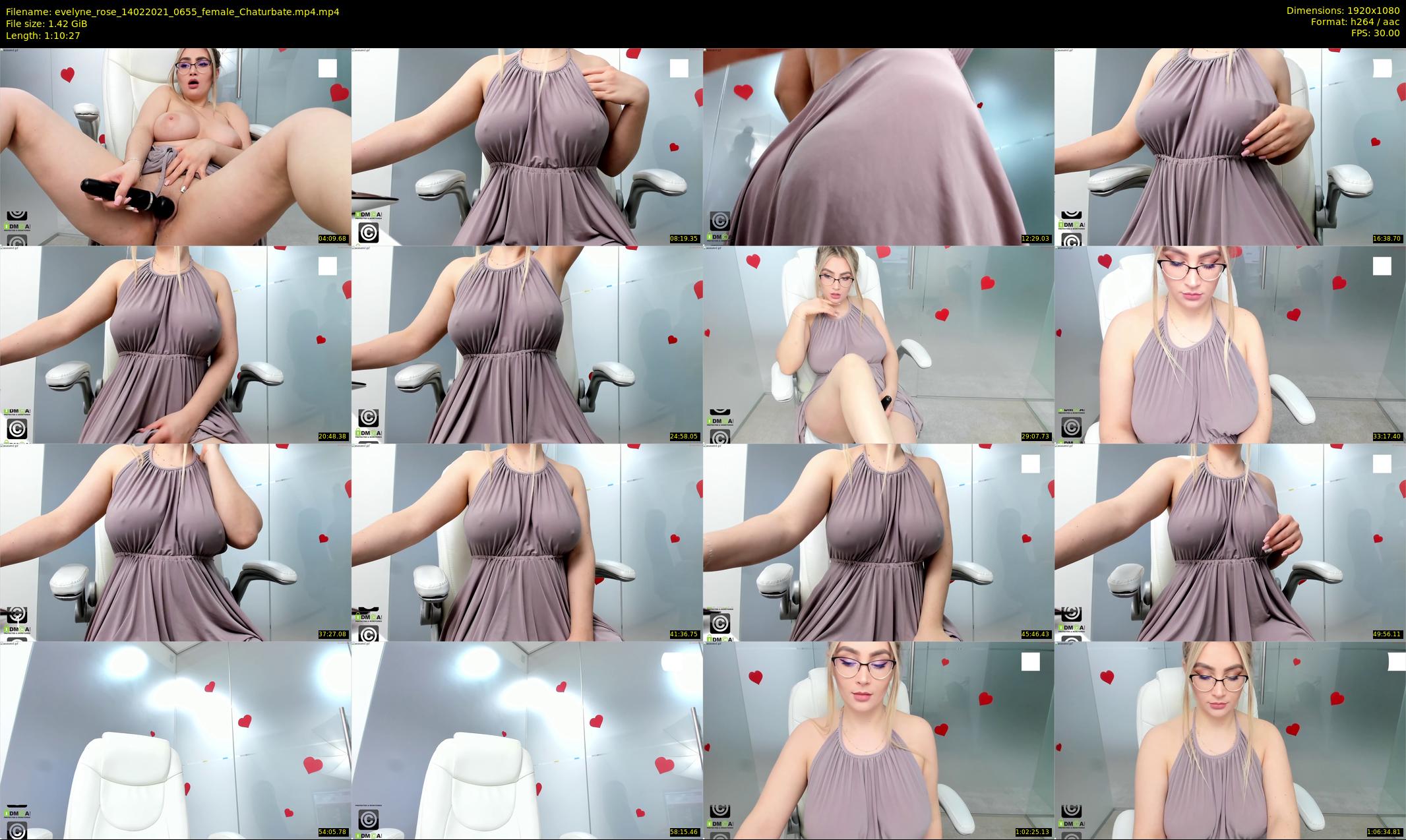 evelyne_rose — 71 minute Chaturbate female cam show recording, 1080p, Feb 14, 2021