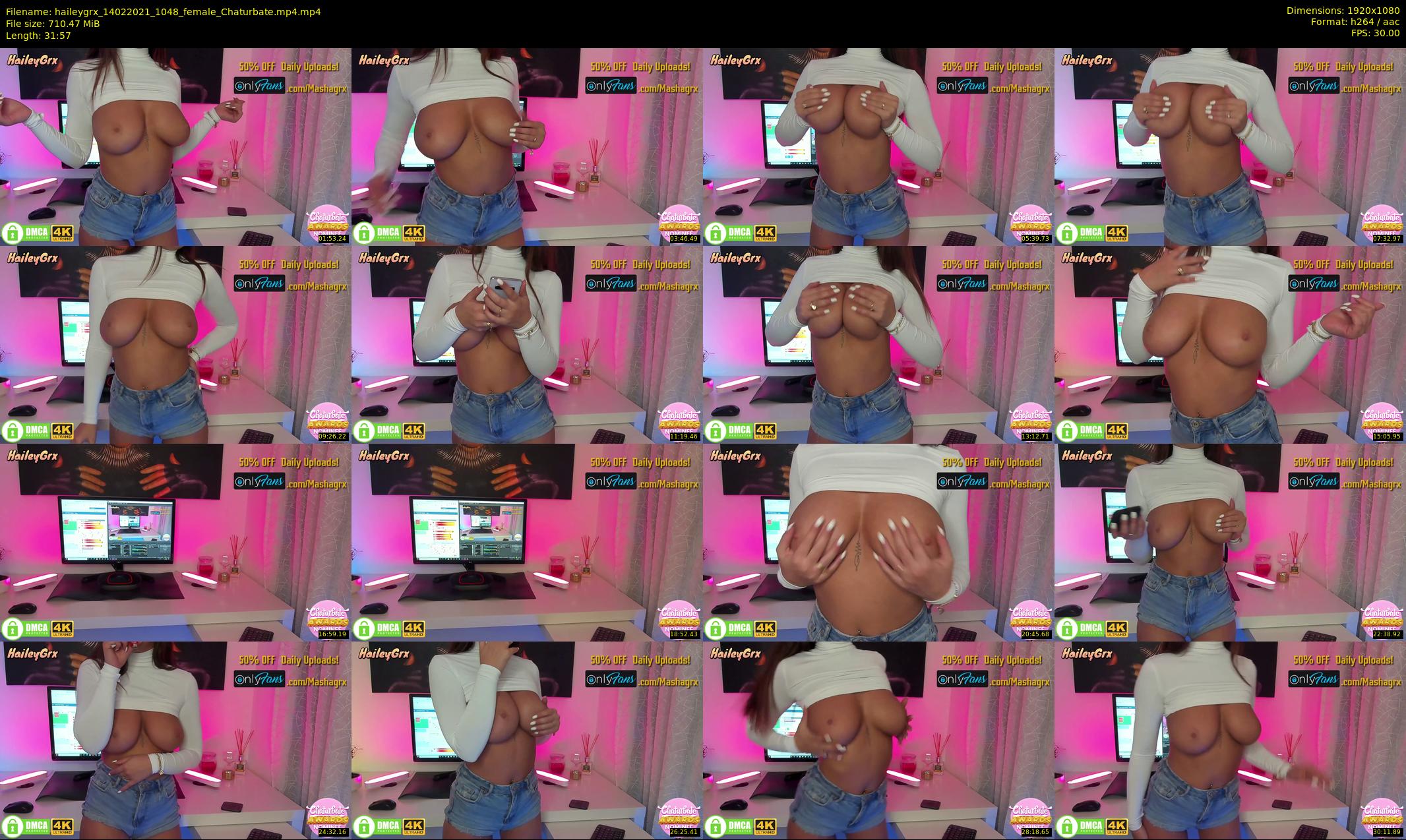 haileygrx — 32 minute Chaturbate female cam show recording, 1080p, Feb 14, 2021