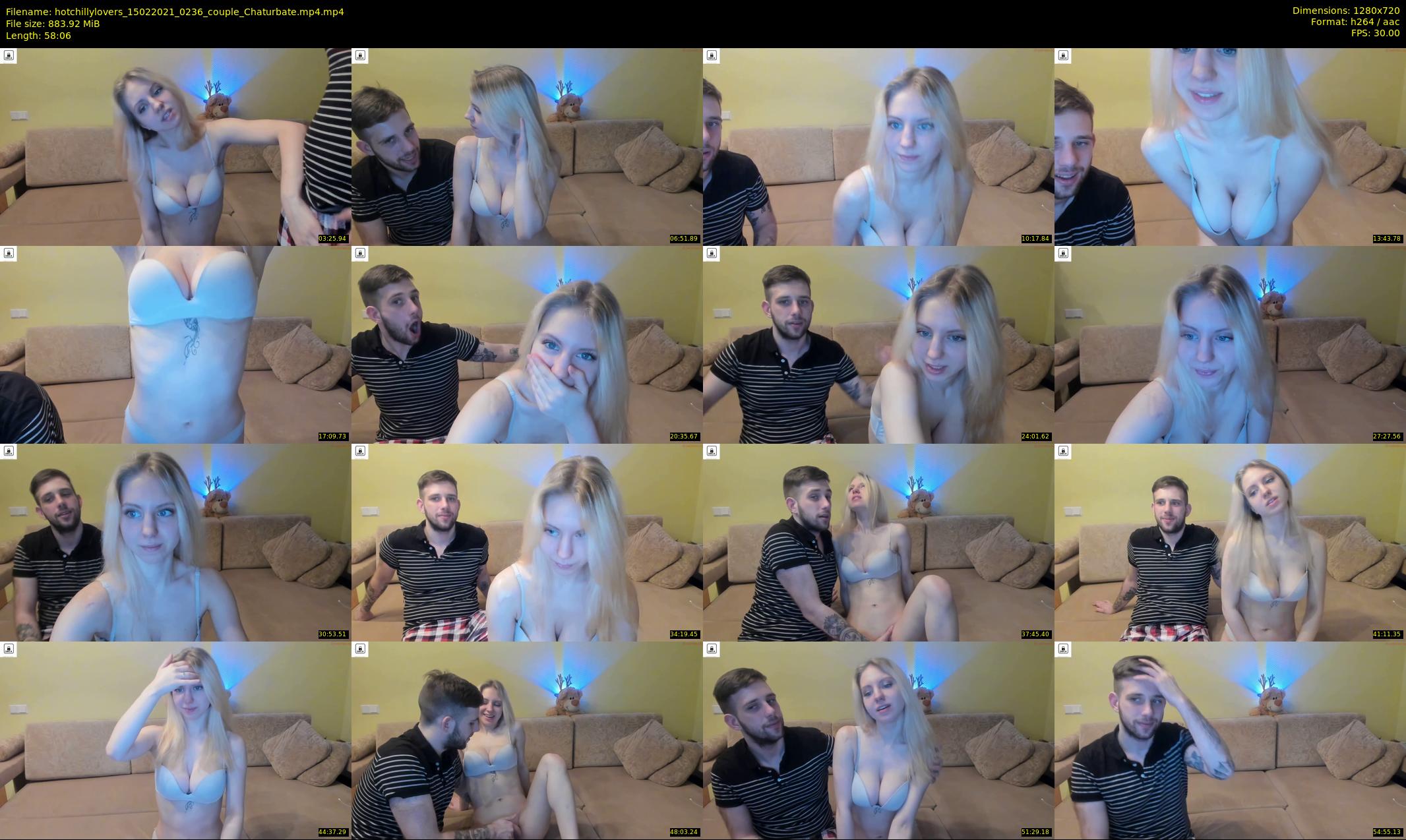 hotchillylovers — 59 minute Chaturbate couple cam show recording, 720p, Feb 15, 2021