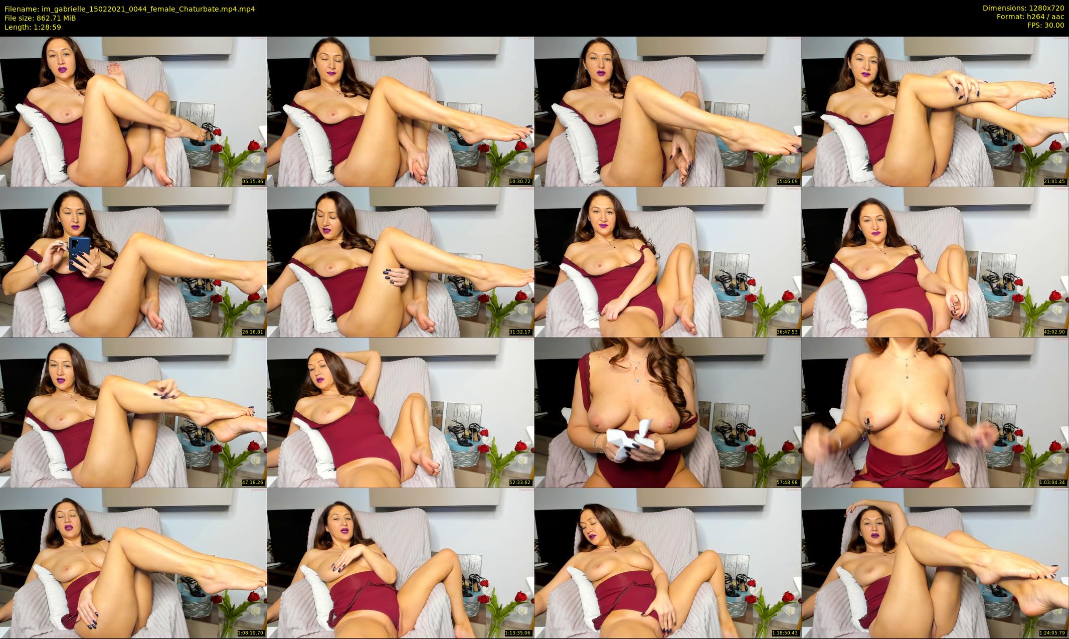 im_gabrielle — 89 minute Chaturbate female cam show recording, 720p, Feb 15, 2021