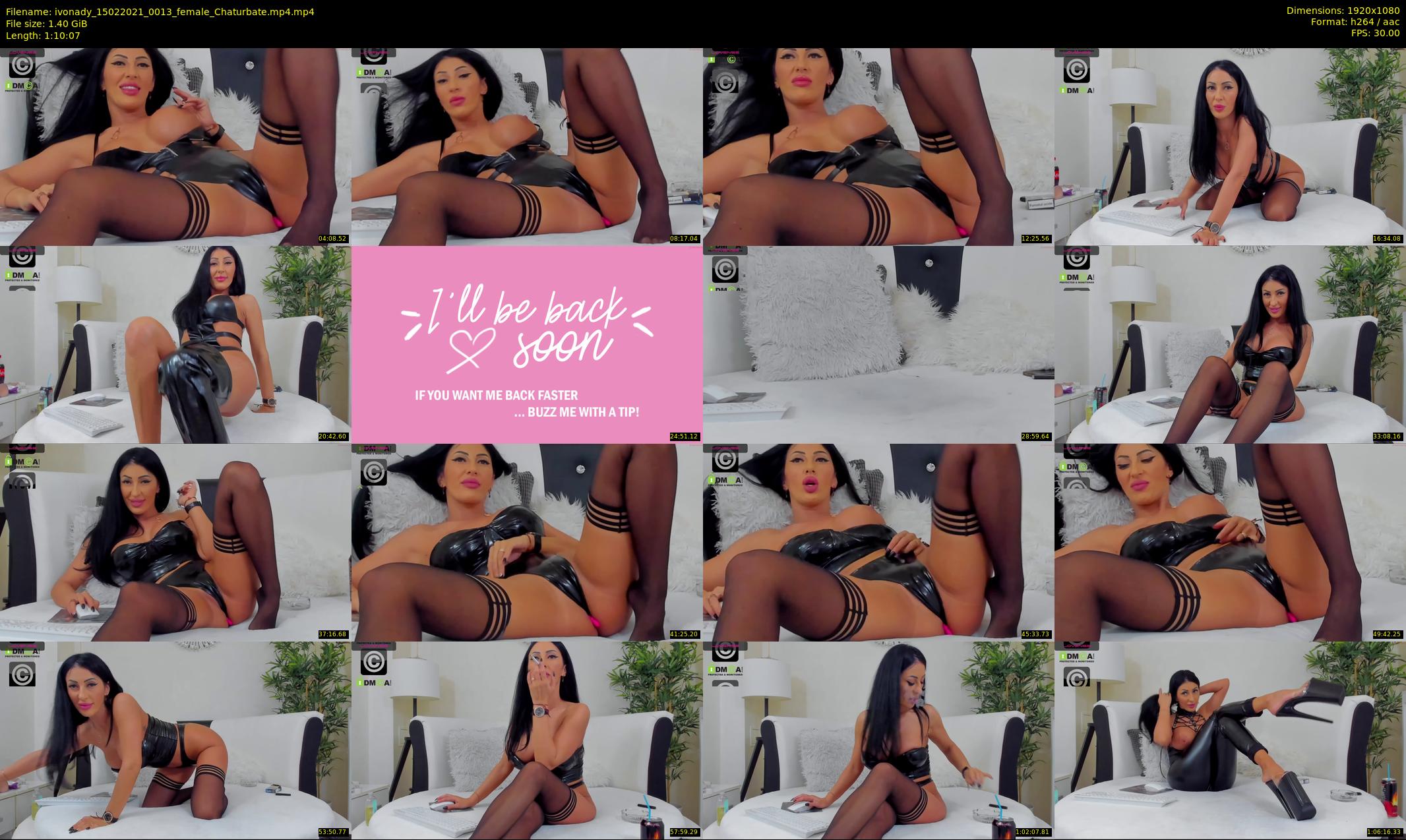 ivonady — 71 minute Chaturbate female cam show recording, 1080p, Feb 15, 2021