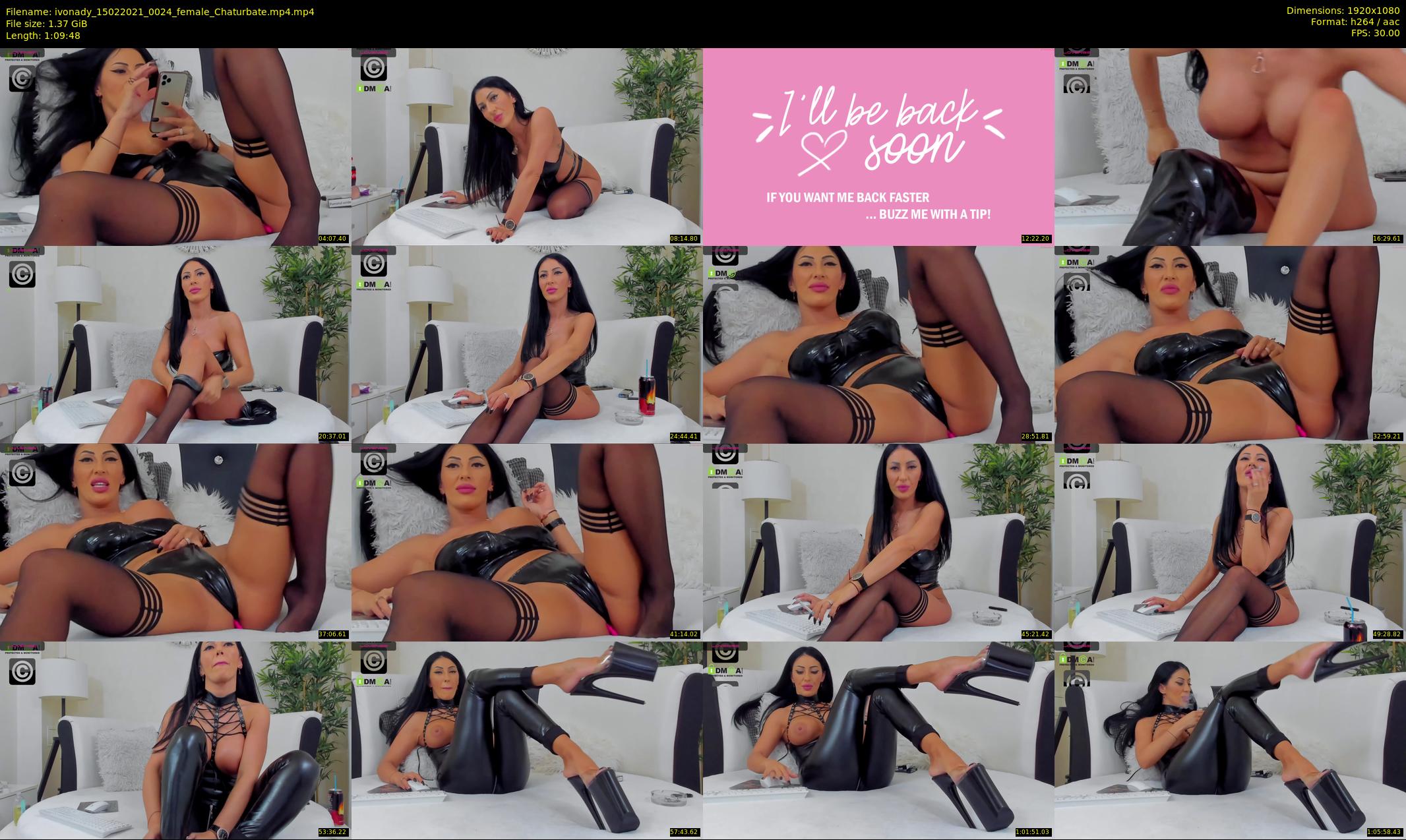 ivonady — 70 minute Chaturbate female cam show recording, 1080p, Feb 15, 2021