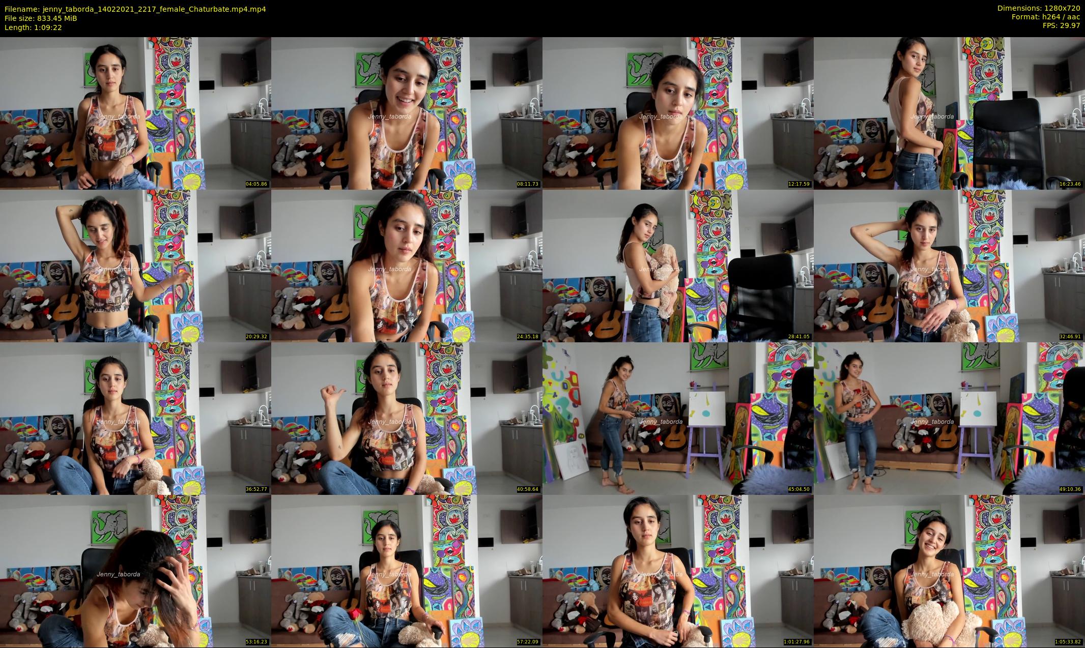 jenny_taborda — 70 minute Chaturbate female cam show recording, 720p, Feb 14, 2021