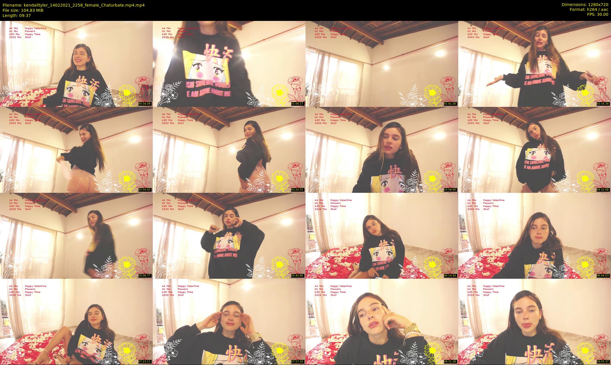 kendalltyler — 10 minute Chaturbate female cam show recording, 720p, Feb 14, 2021