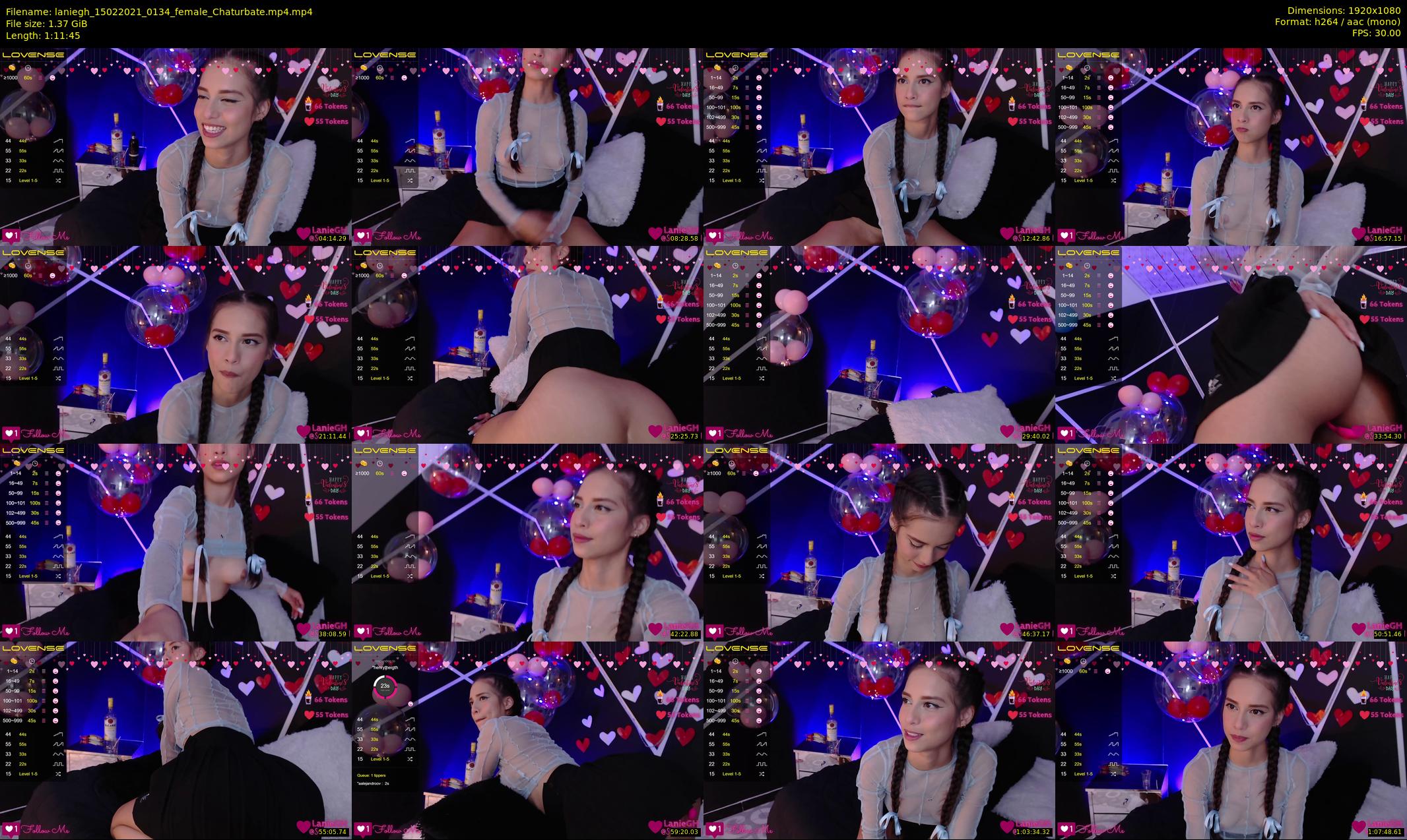 laniegh — 72 minute Chaturbate female cam show recording, 1080p, Feb 15, 2021