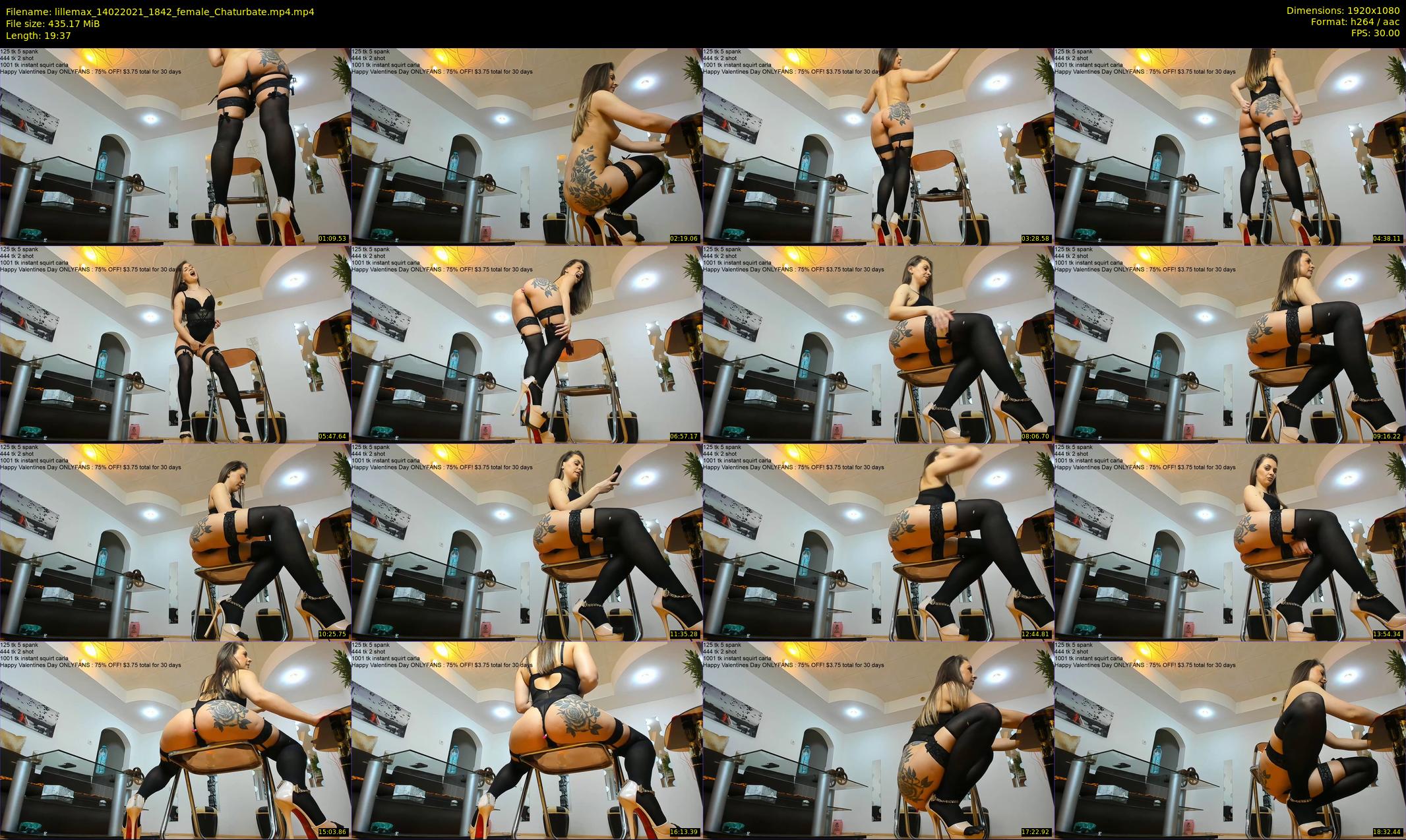 lillemax — 20 minute Chaturbate female cam show recording, 1080p, Feb 14, 2021