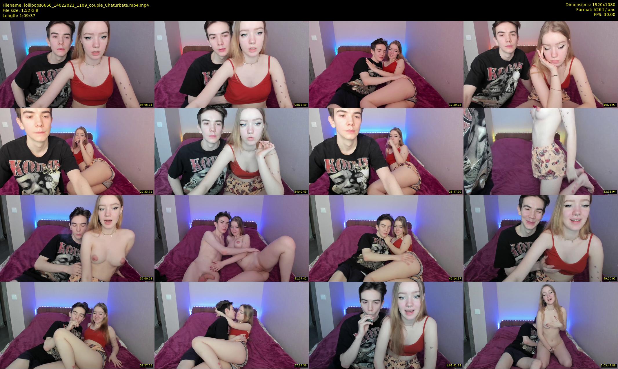 lollipops6666 — 70 minute Chaturbate couple cam show recording, 1080p, Feb 14, 2021
