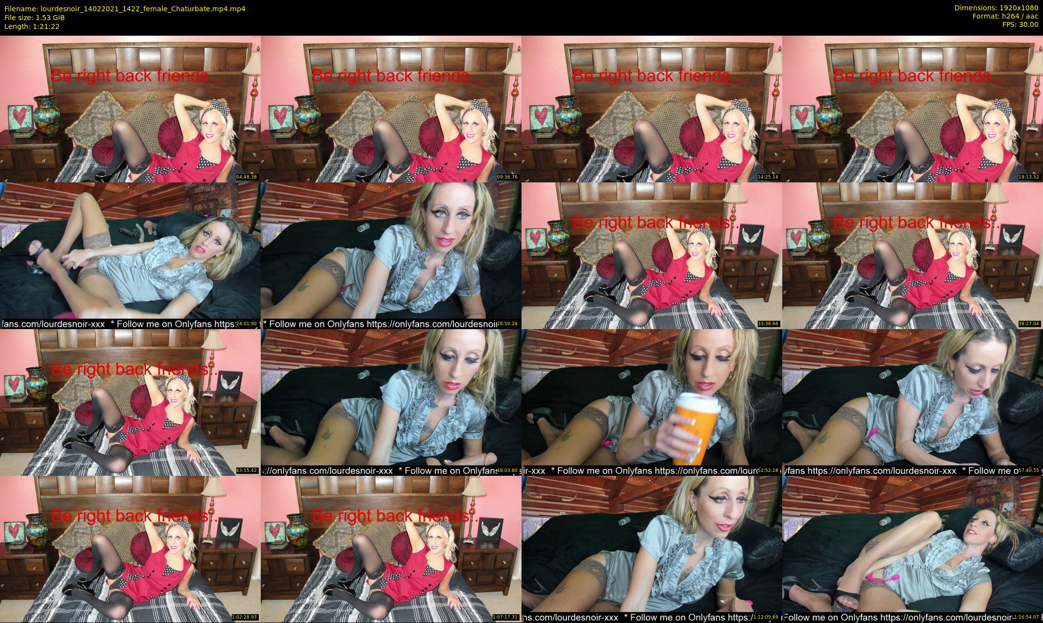 lourdesnoir — 82 minute Chaturbate female cam show recording, 1080p, Feb 14, 2021