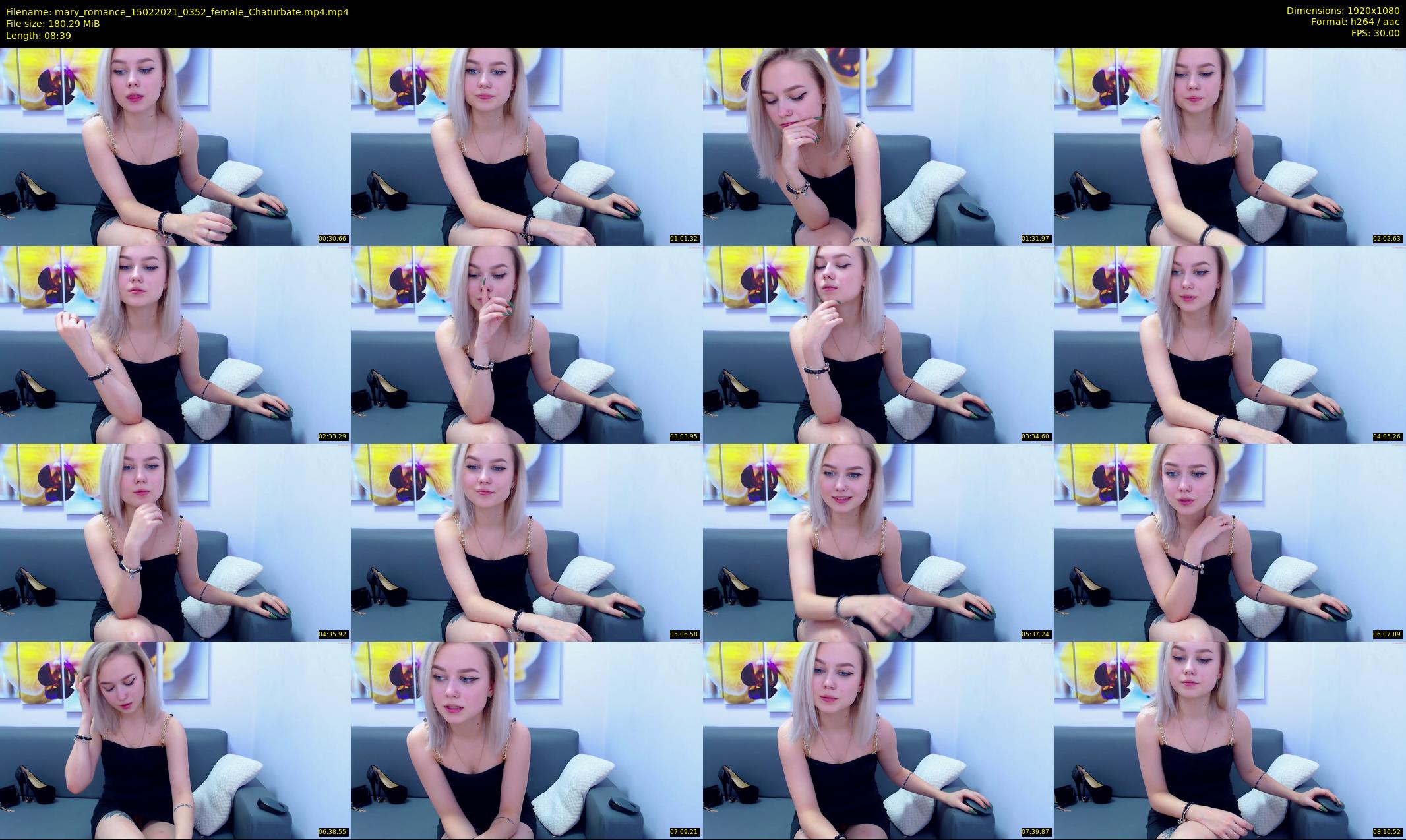 mary_romance — 9 minute Chaturbate female cam show recording, 1080p, Feb 15, 2021