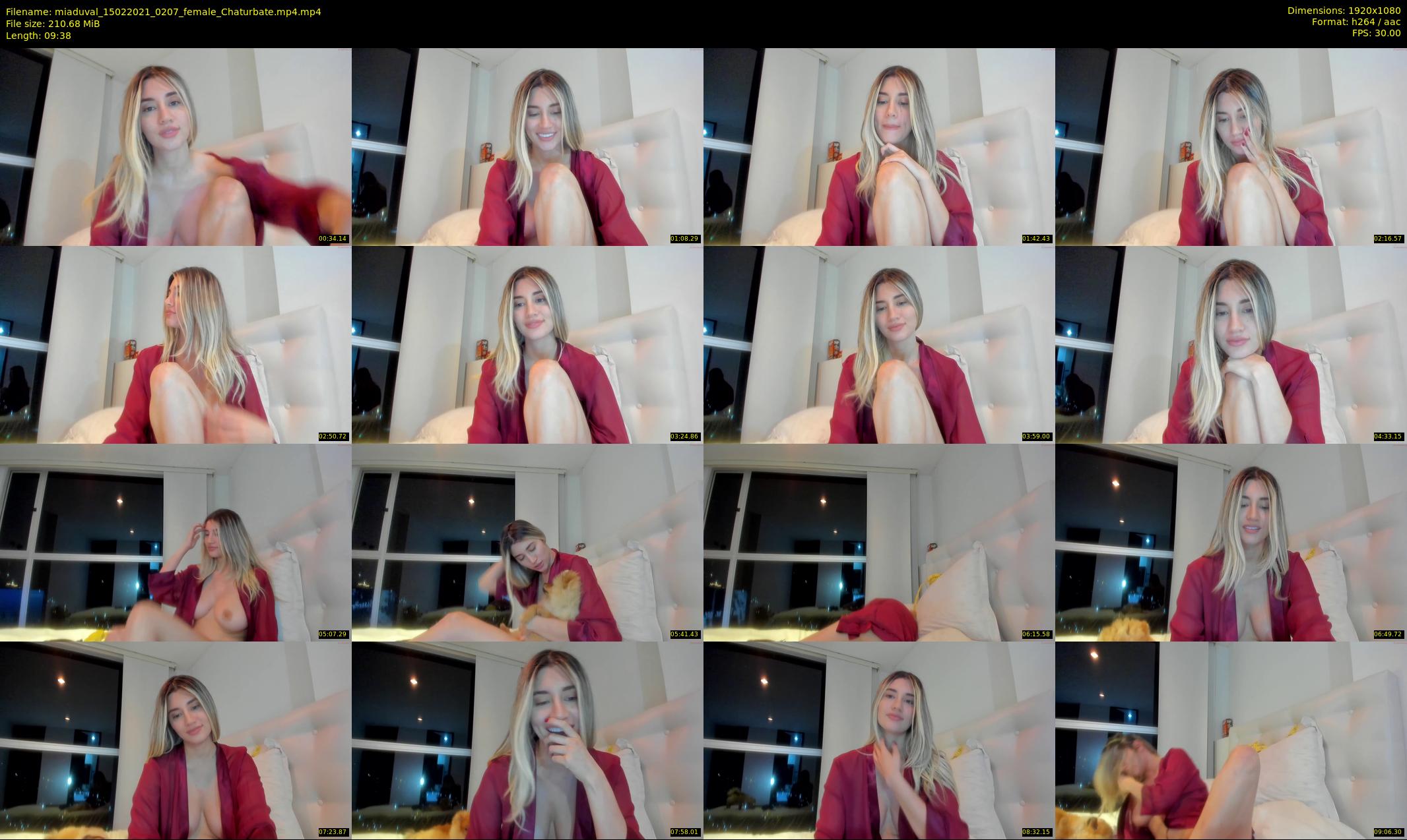 miaduval — 10 minute Chaturbate female cam show recording, 1080p, Feb 15, 2021