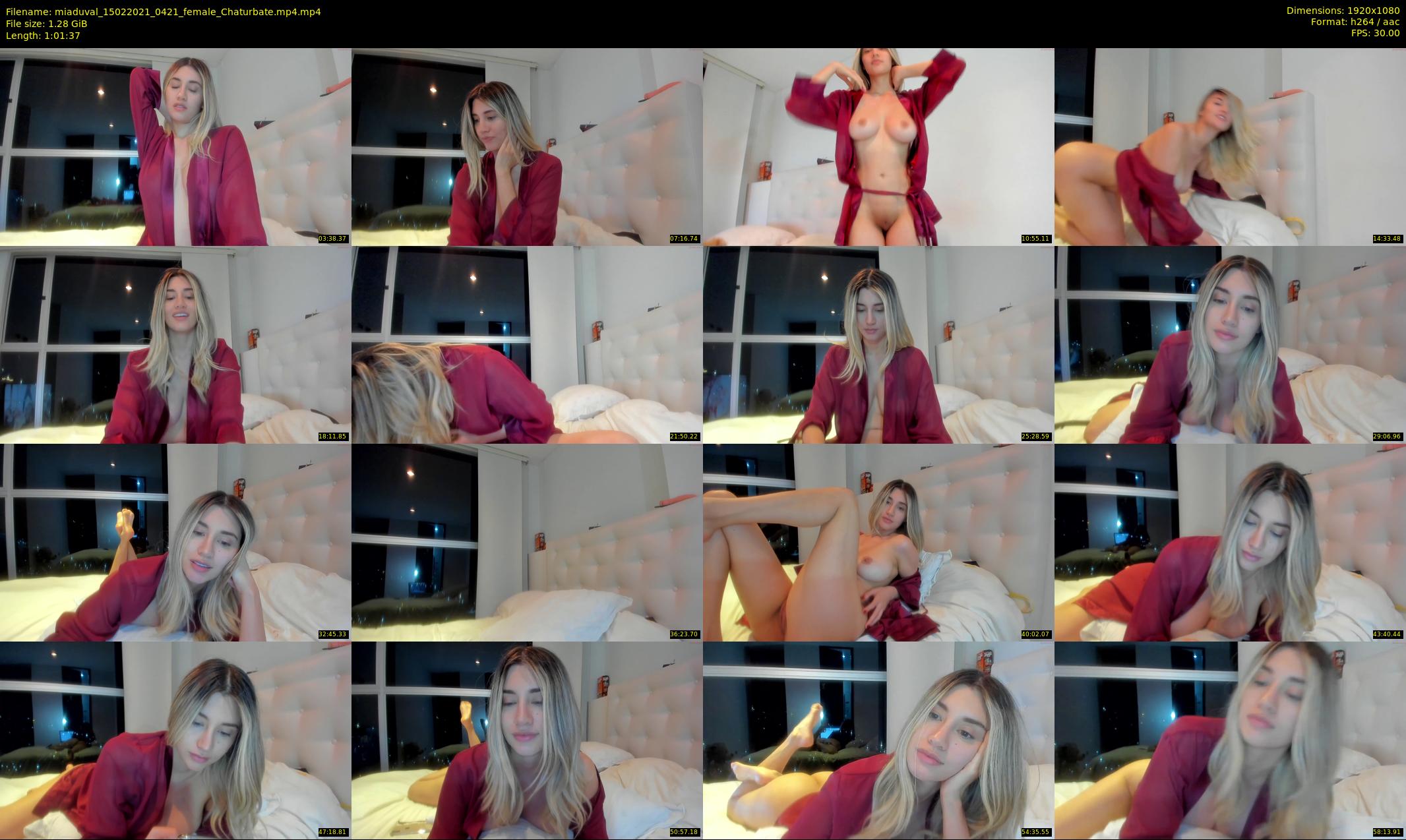 miaduval — 62 minute Chaturbate female cam show recording, 1080p, Feb 15, 2021