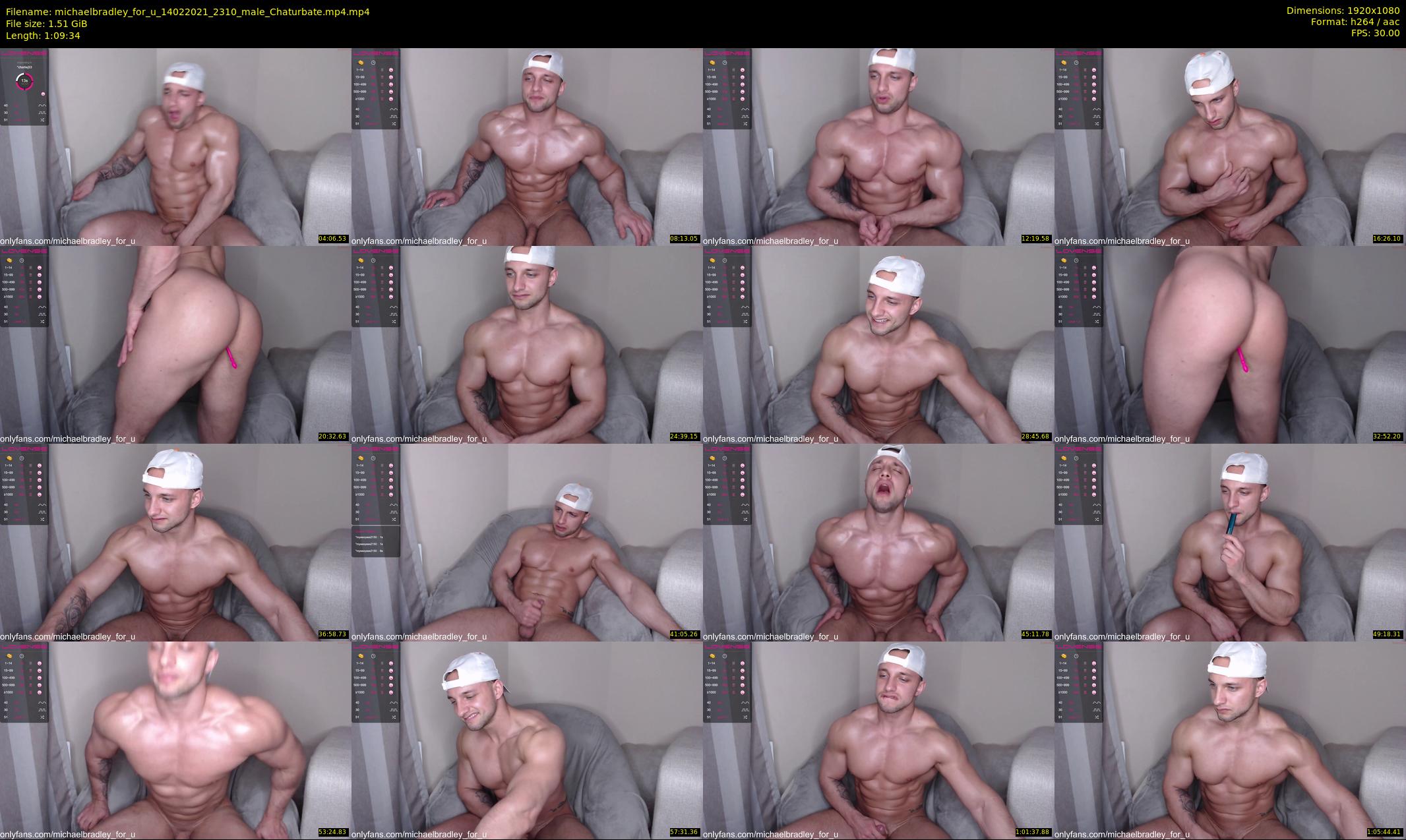 michaelbradley_for_u — 70 minute Chaturbate male cam show recording, 1080p, Feb 14, 2021