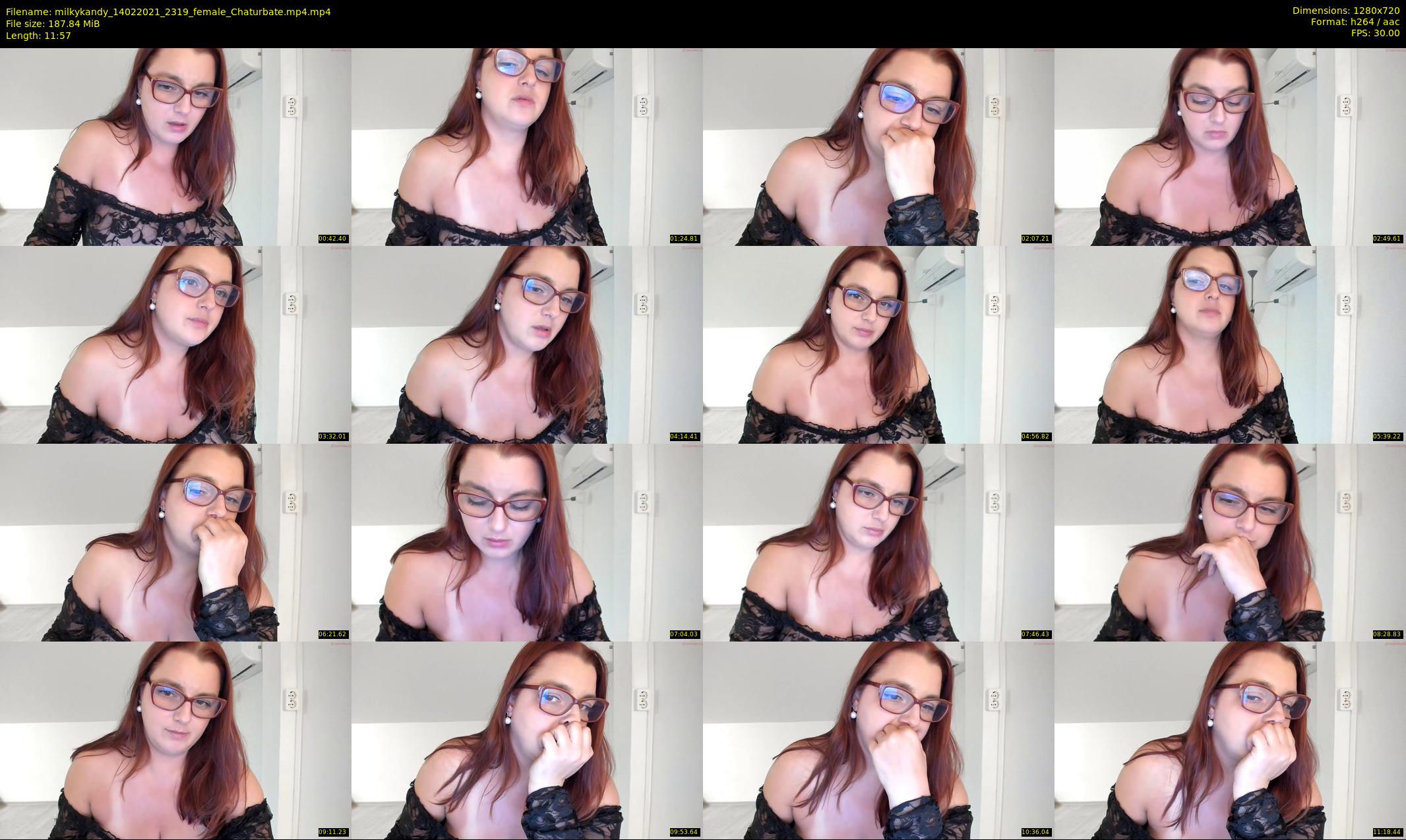 milkykandy — 12 minute Chaturbate female cam show recording, 720p, Feb 14, 2021