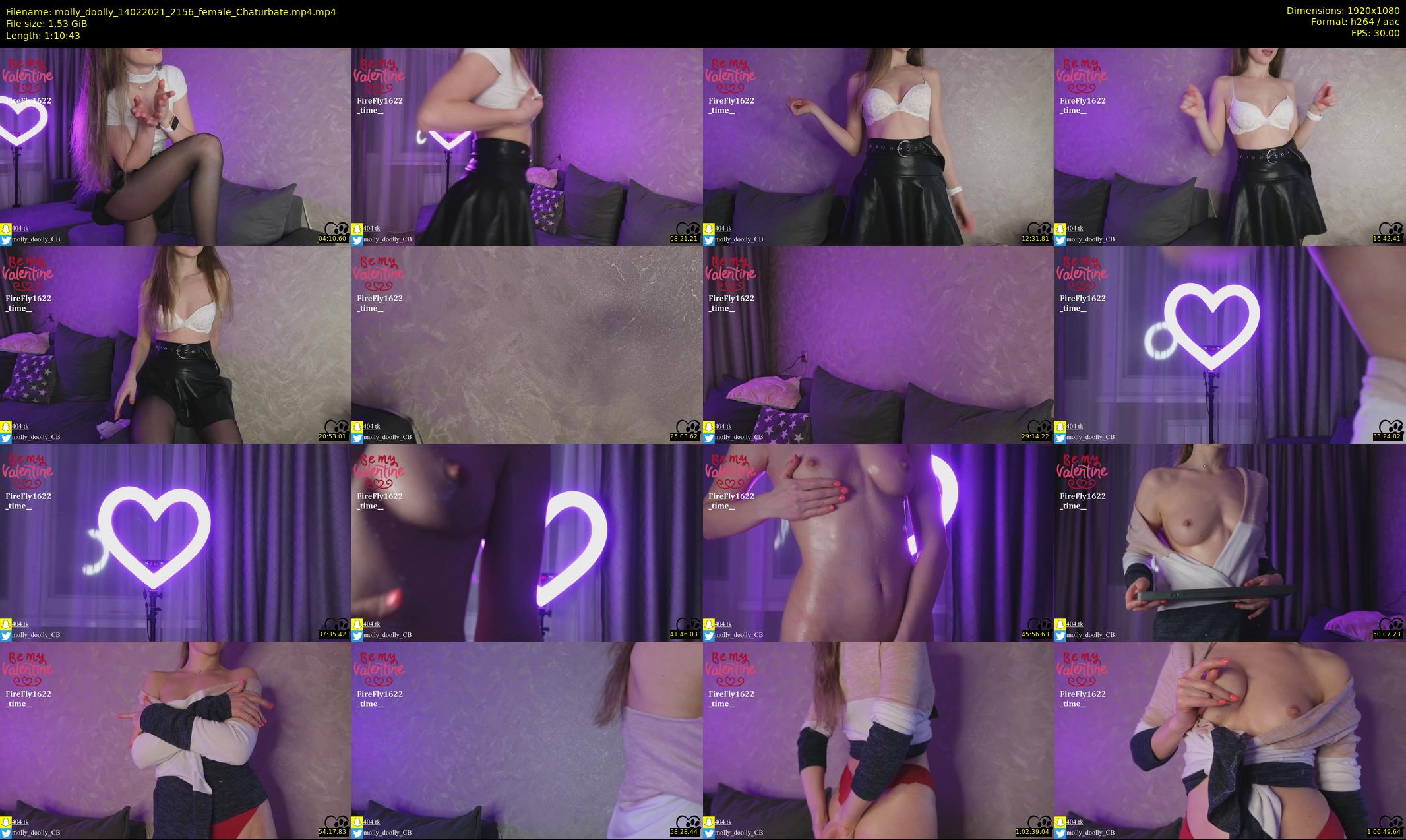 molly_doolly — 71 minute Chaturbate female cam show recording, 1080p, Feb 14, 2021