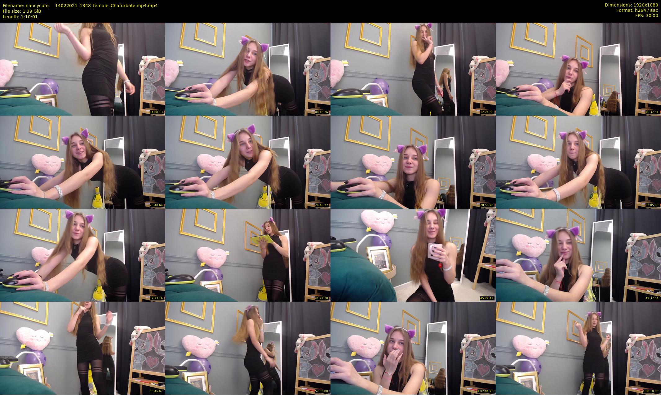 nancycute__ — 71 minute Chaturbate female cam show recording, 1080p, Feb 14, 2021