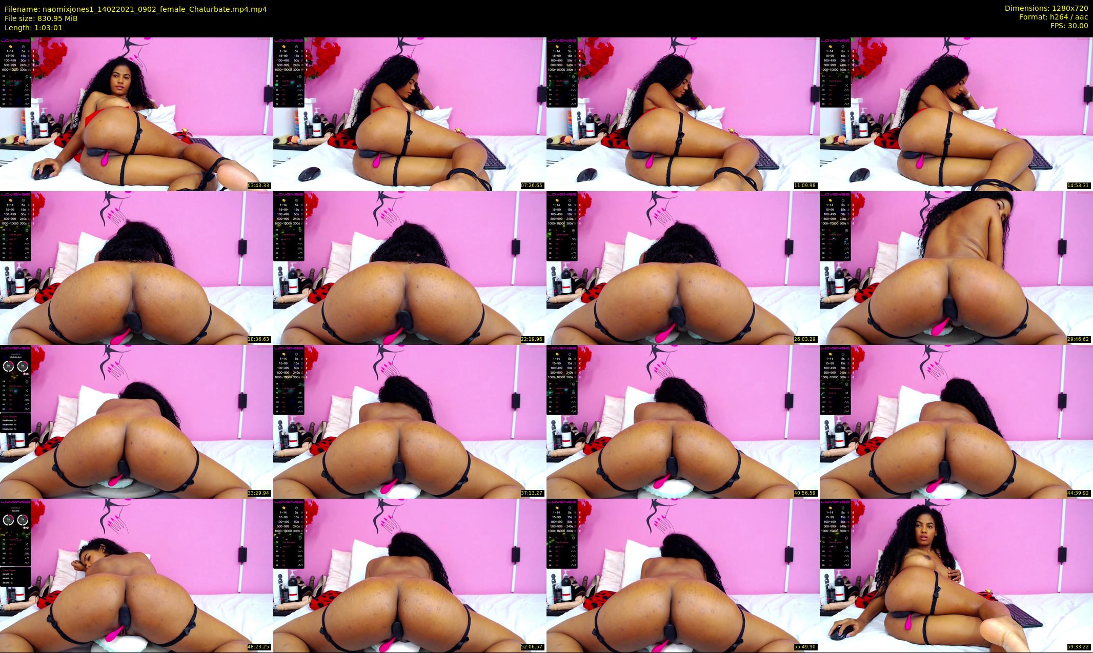 naomixjones1 — 64 minute Chaturbate female cam show recording, 720p, Feb 14, 2021
