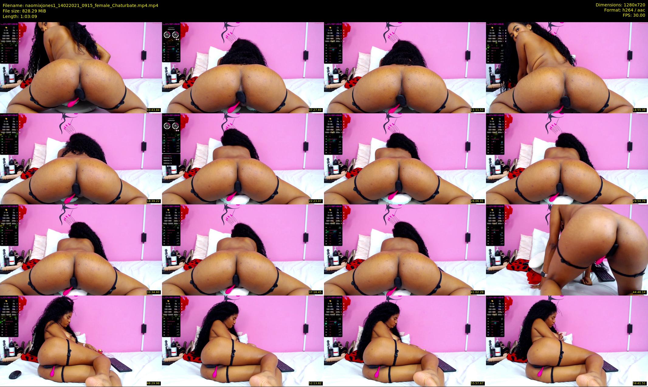naomixjones1 — 64 minute Chaturbate female cam show recording, 720p, Feb 14, 2021