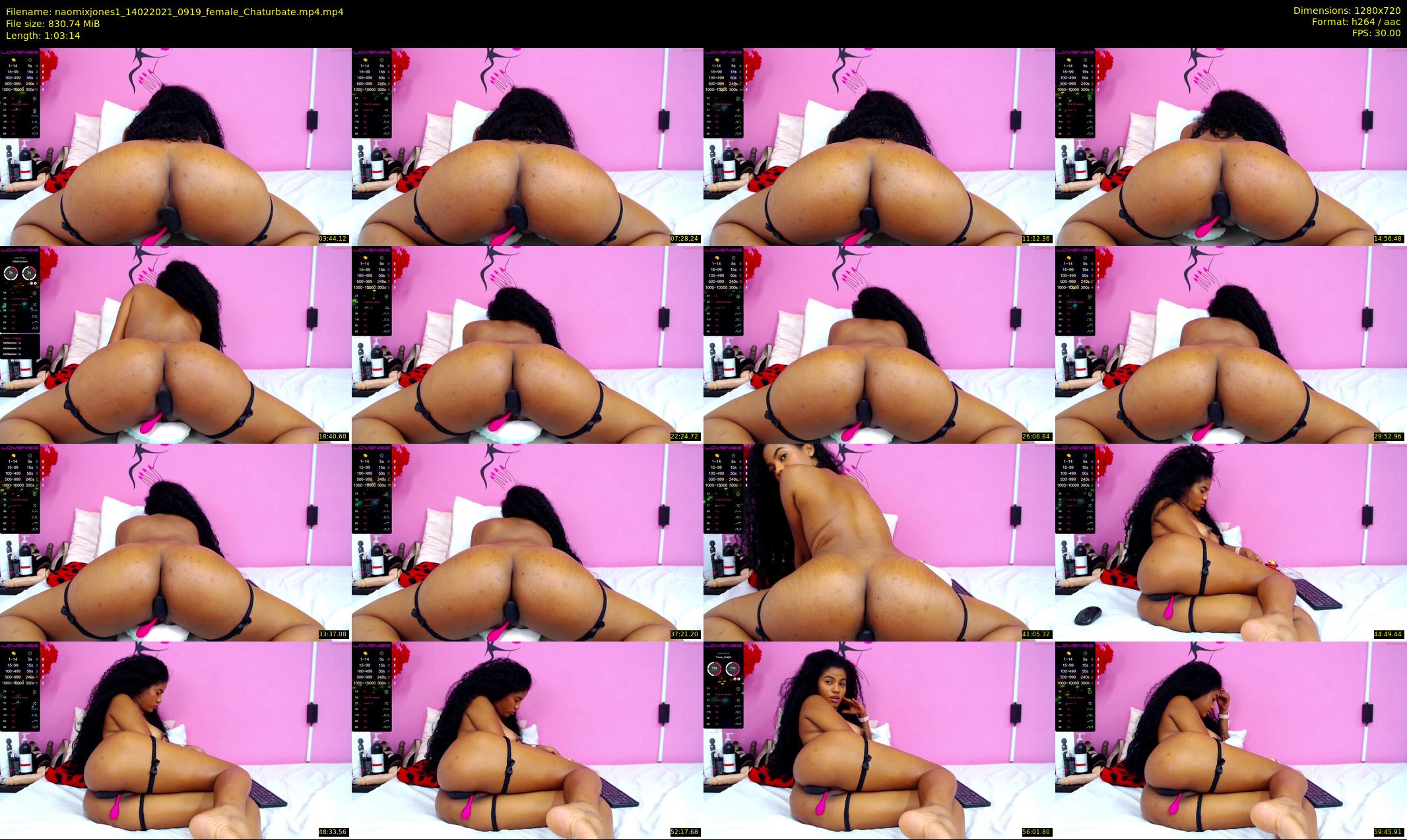 naomixjones1 — 64 minute Chaturbate female cam show recording, 720p, Feb 14, 2021