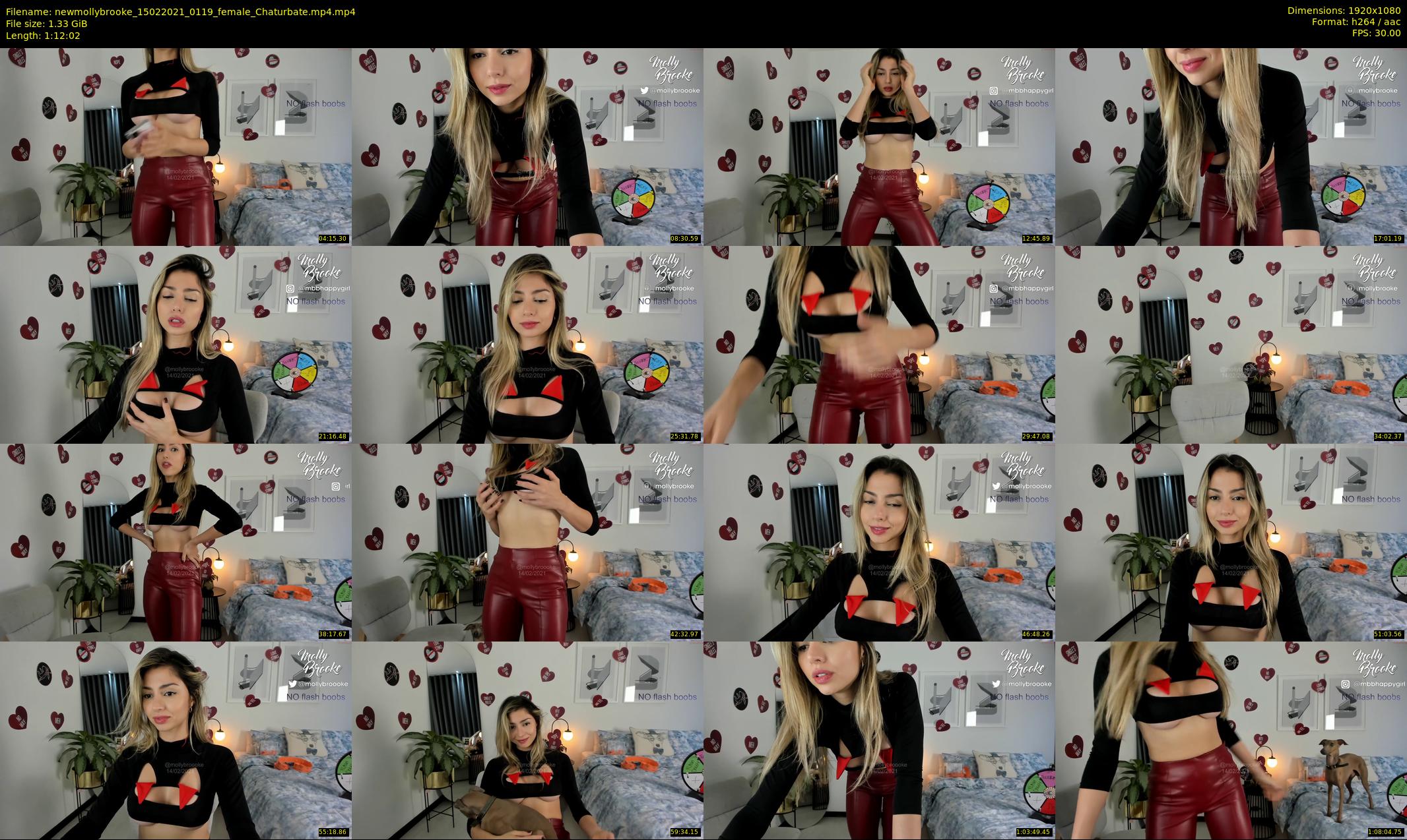 newmollybrooke — 73 minute Chaturbate female cam show recording, 1080p, Feb 15, 2021
